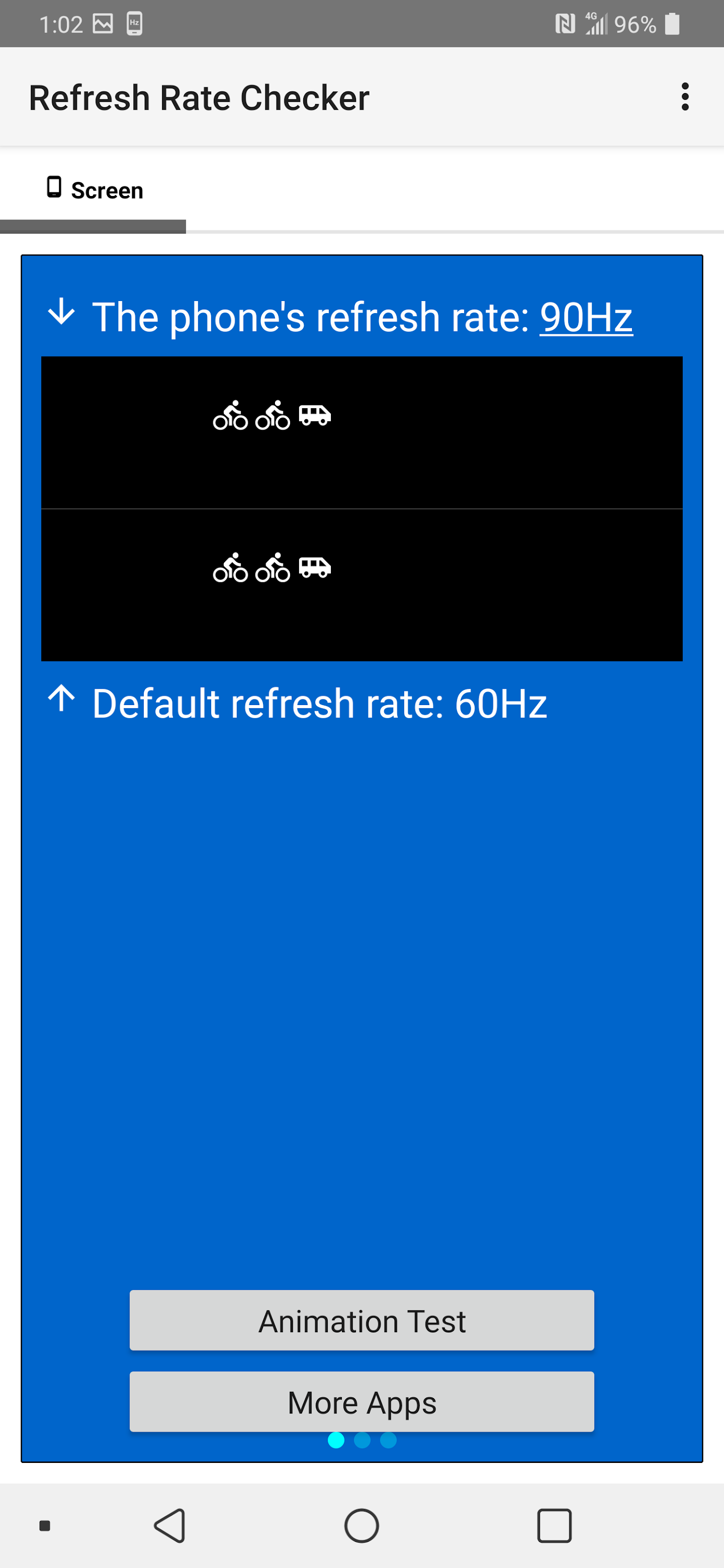 اسکرین شات 2 برنامه Refresh Rate Checker