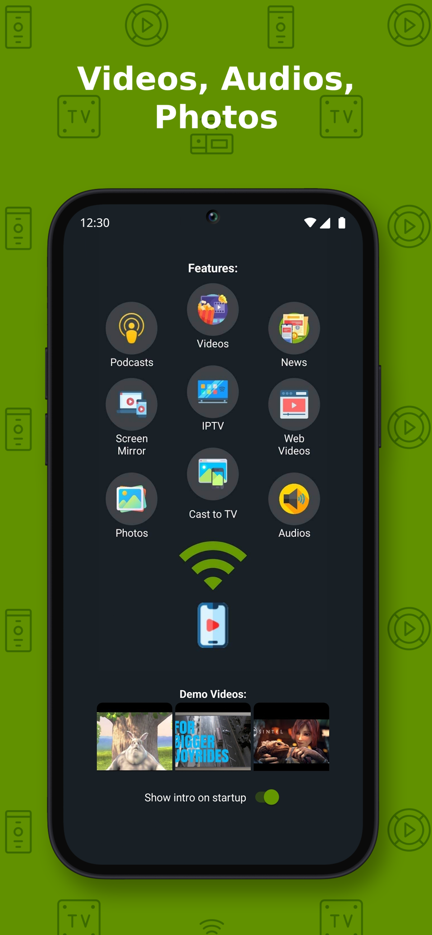 اسکرین شات 2 برنامه Cast to TV+ Chromecast Roku TV