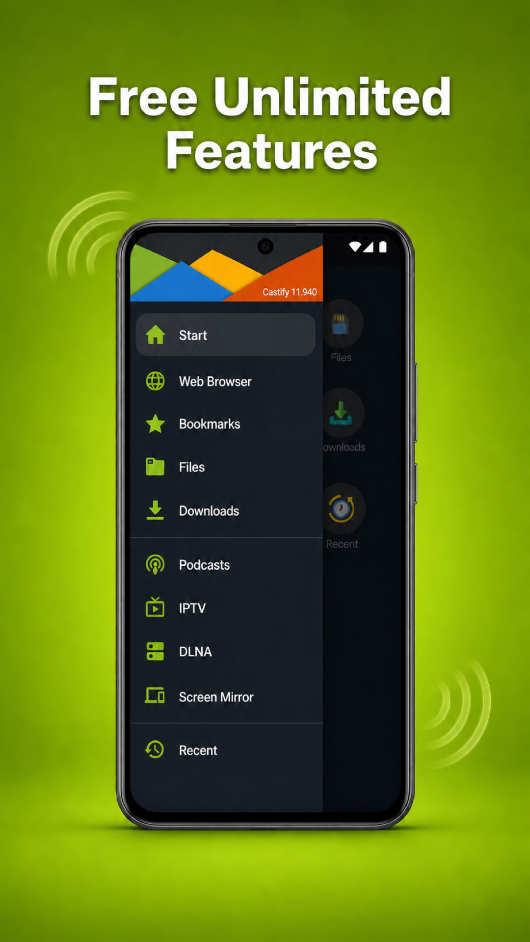اسکرین شات 3 برنامه Cast to TV+ Chromecast Roku TV