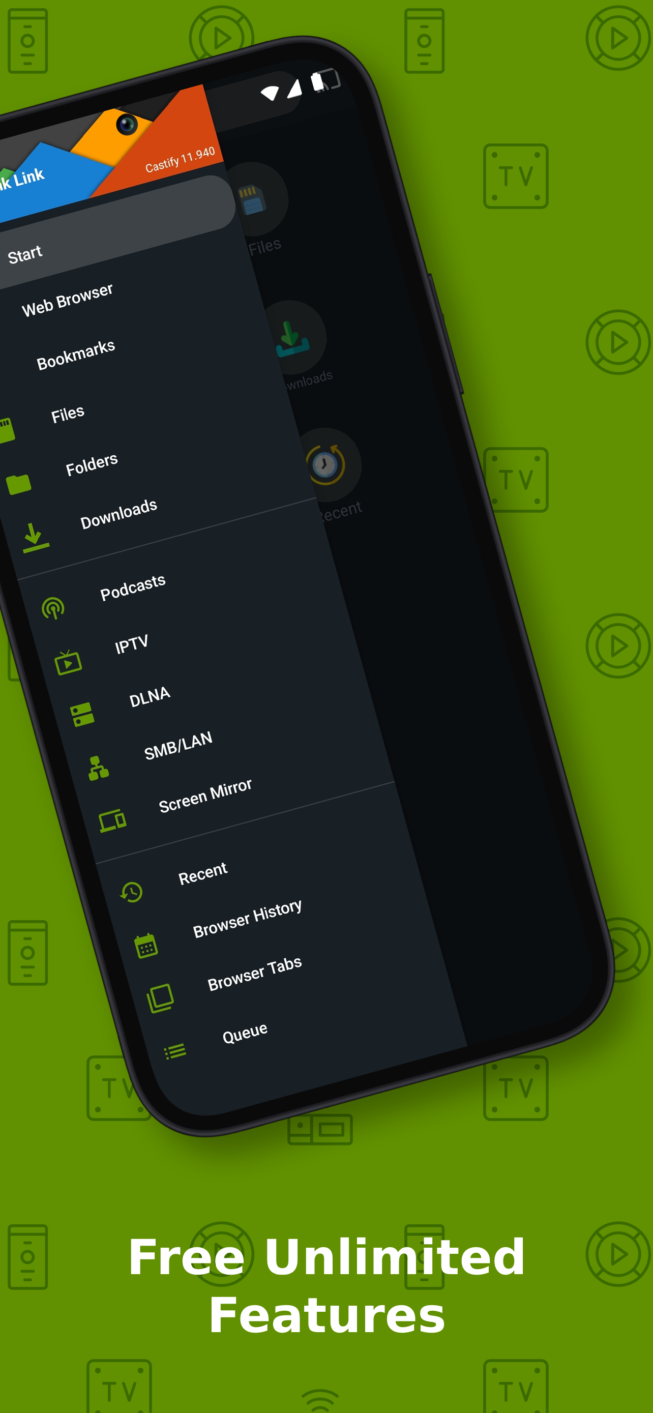اسکرین شات 5 برنامه Cast to TV+ Chromecast Roku TV