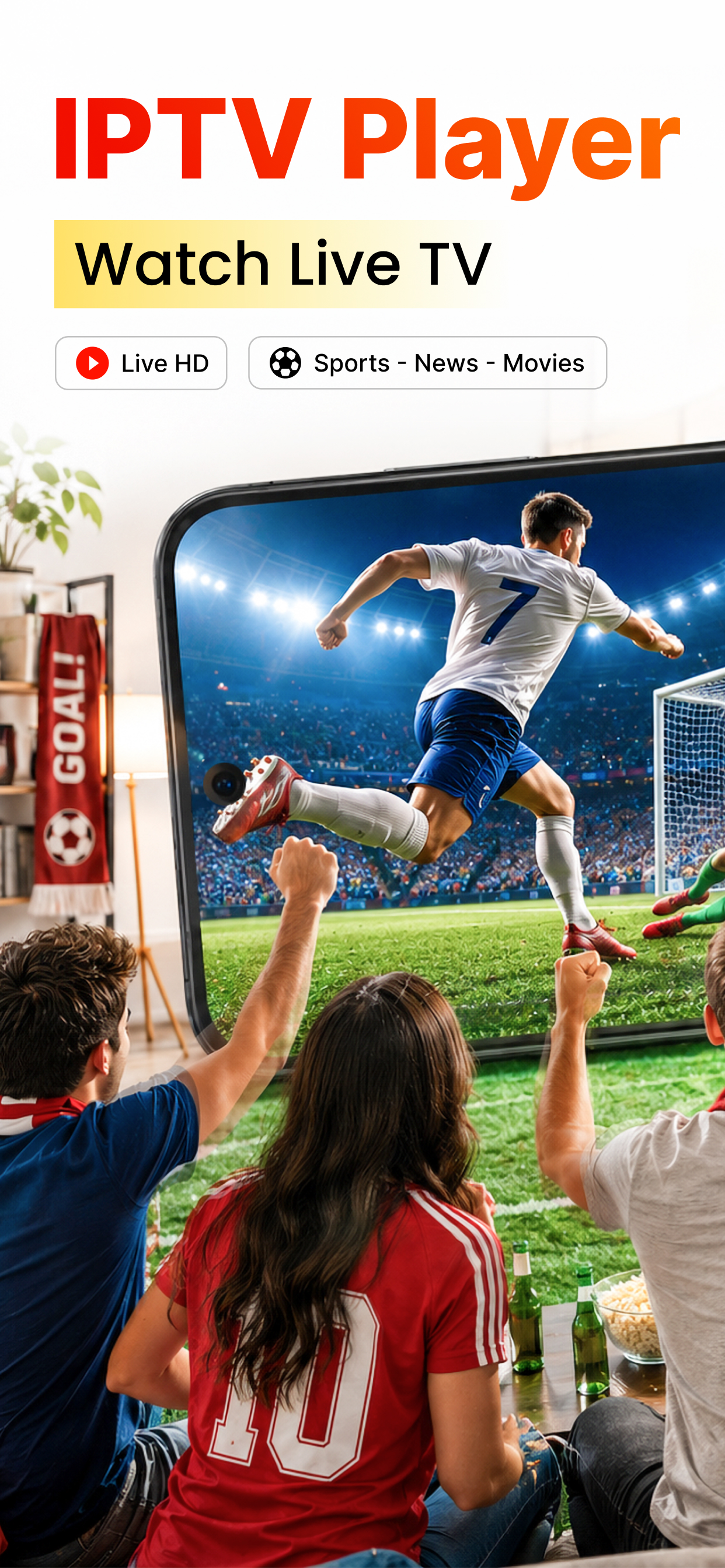 اسکرین شات 1 برنامه IPTV Player - Live TV