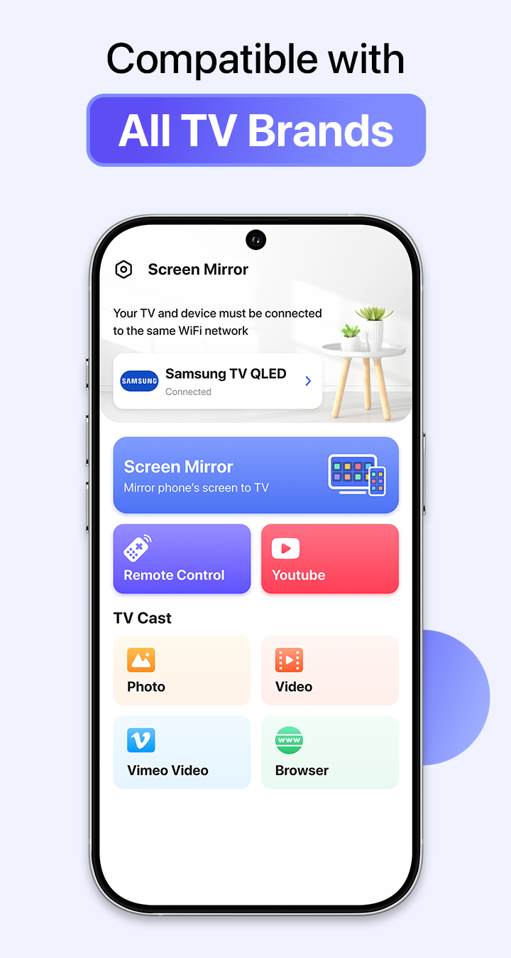 اسکرین شات 3 برنامه Cast to TV & Screen Mirroring