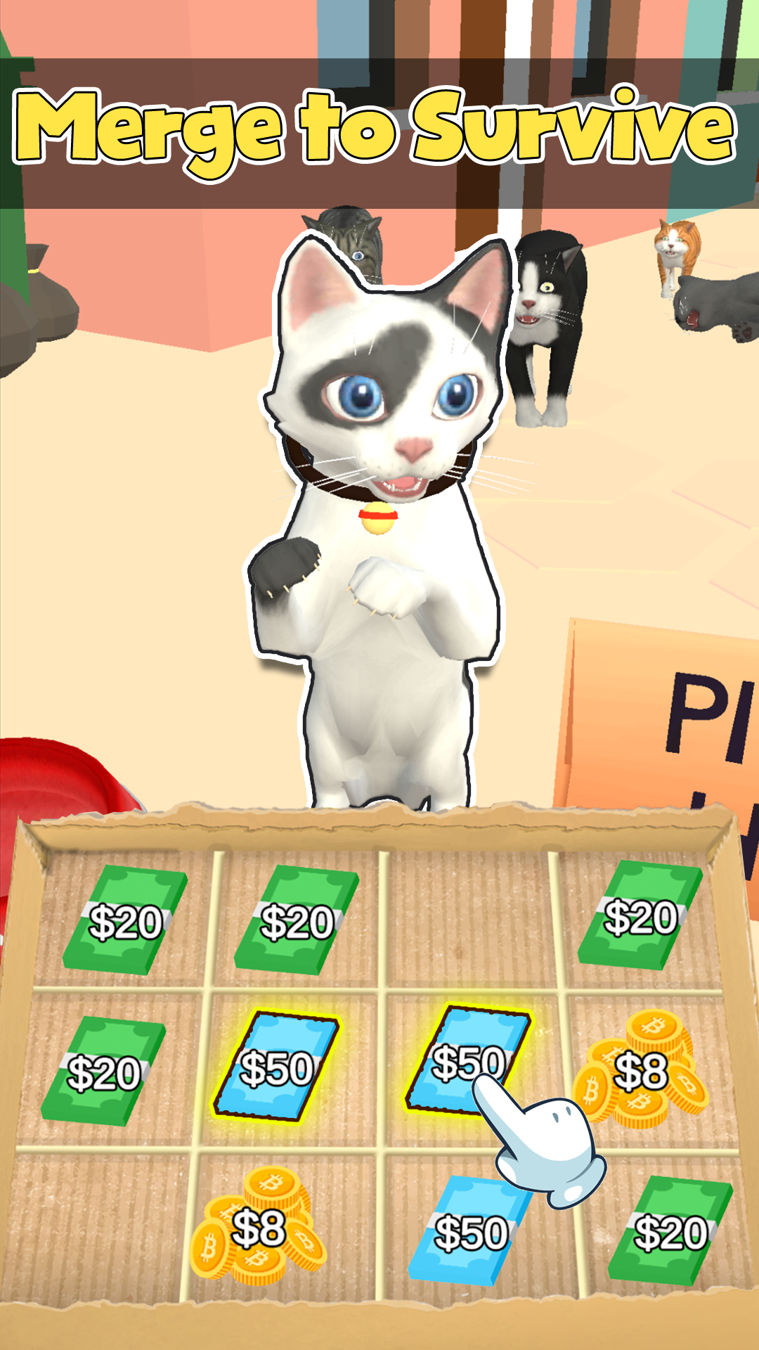 اسکرین شات 4 بازی Cat Life: Merge Money
