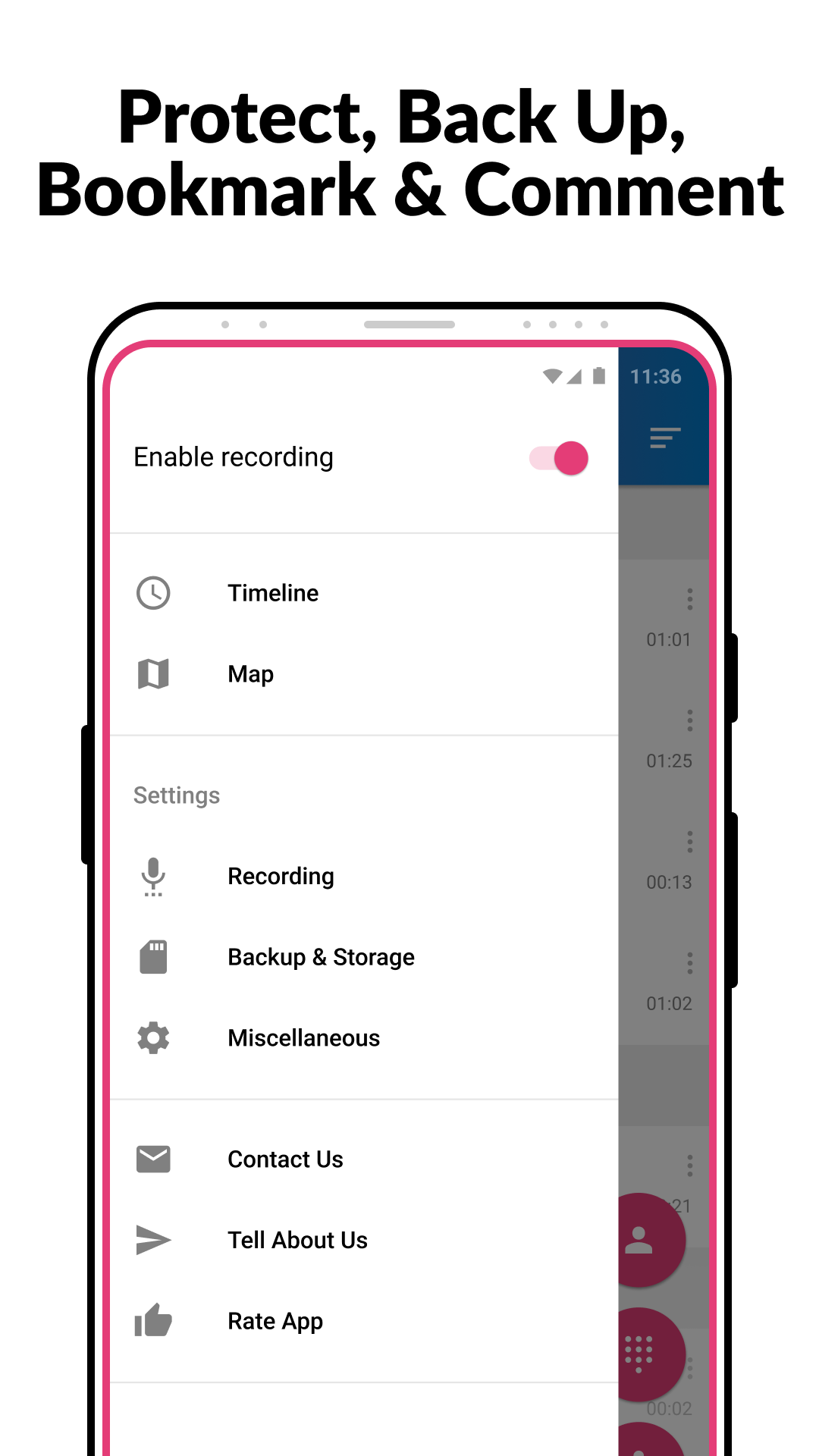 اسکرین شات 6 برنامه Call Recorder - Cube ACR