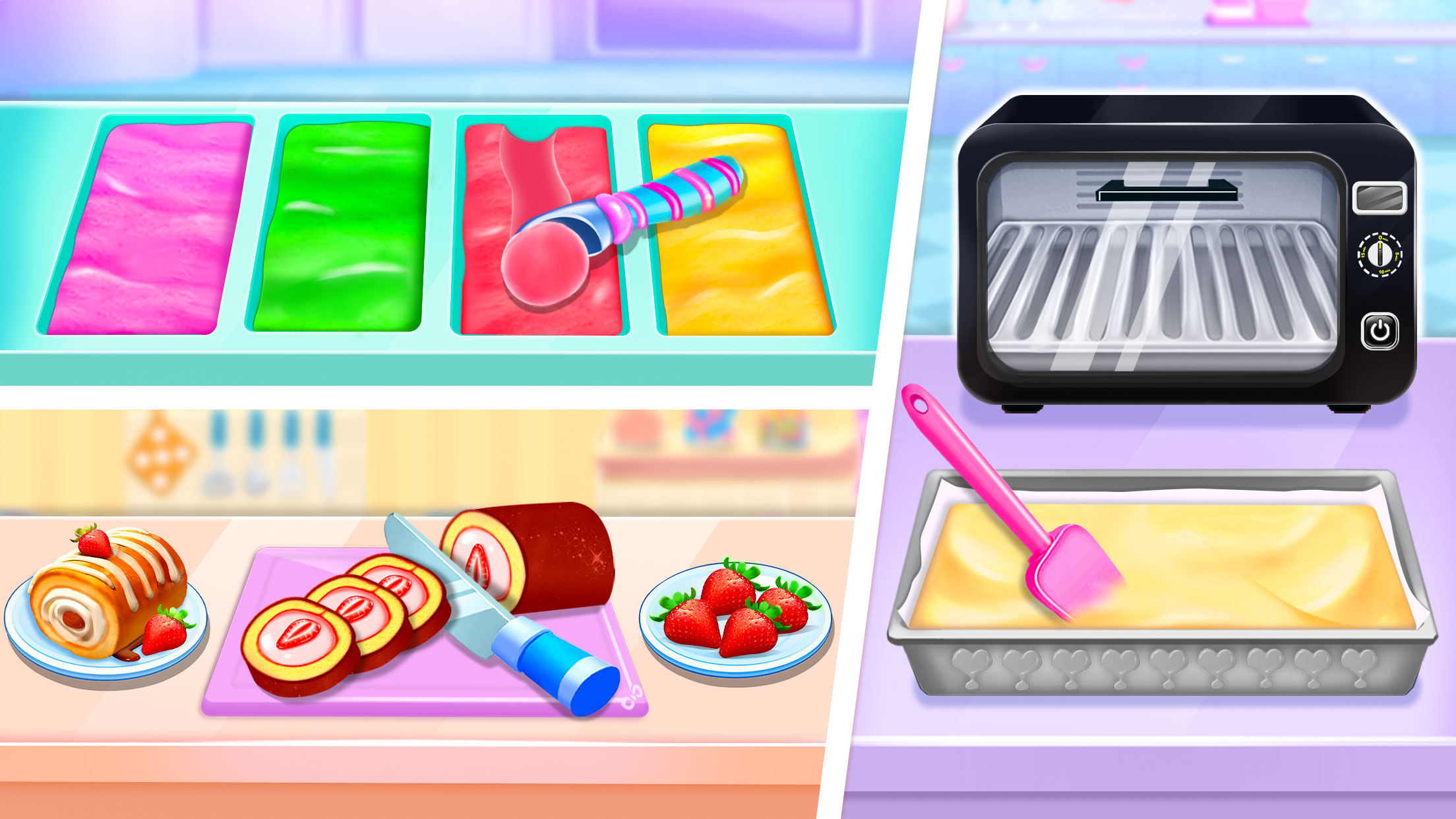 اسکرین شات 1 برنامه Sweet IceCream Cake Maker Game