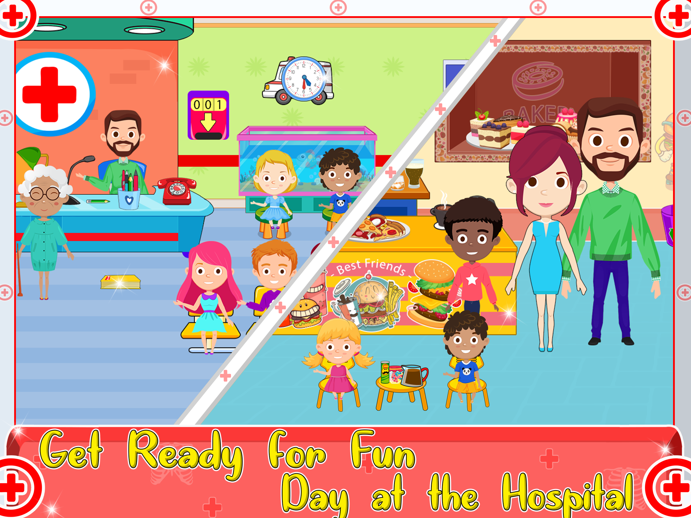 اسکرین شات 4 برنامه Toon Town: Hospital