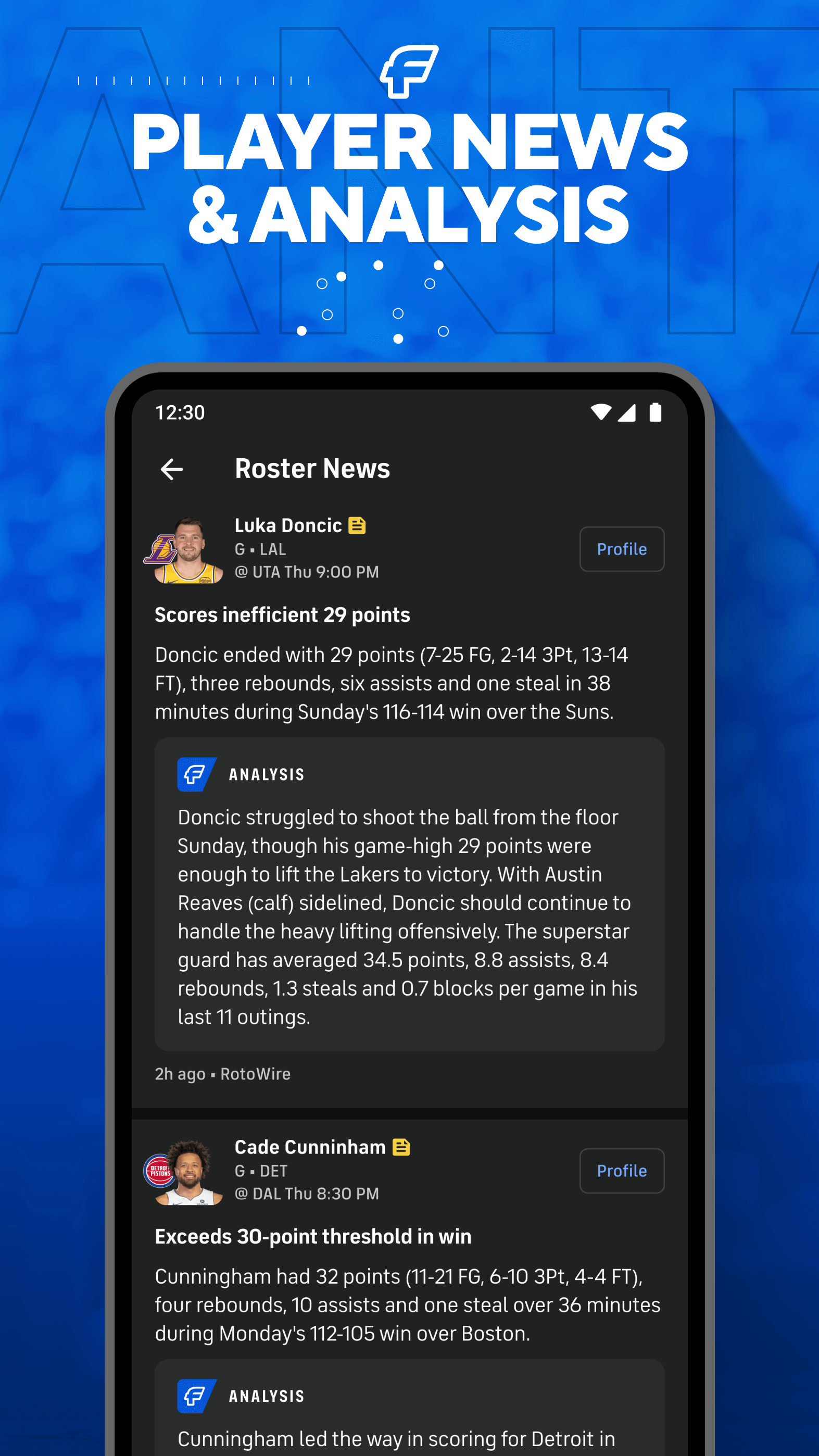 اسکرین شات 5 برنامه CBS Sports Fantasy