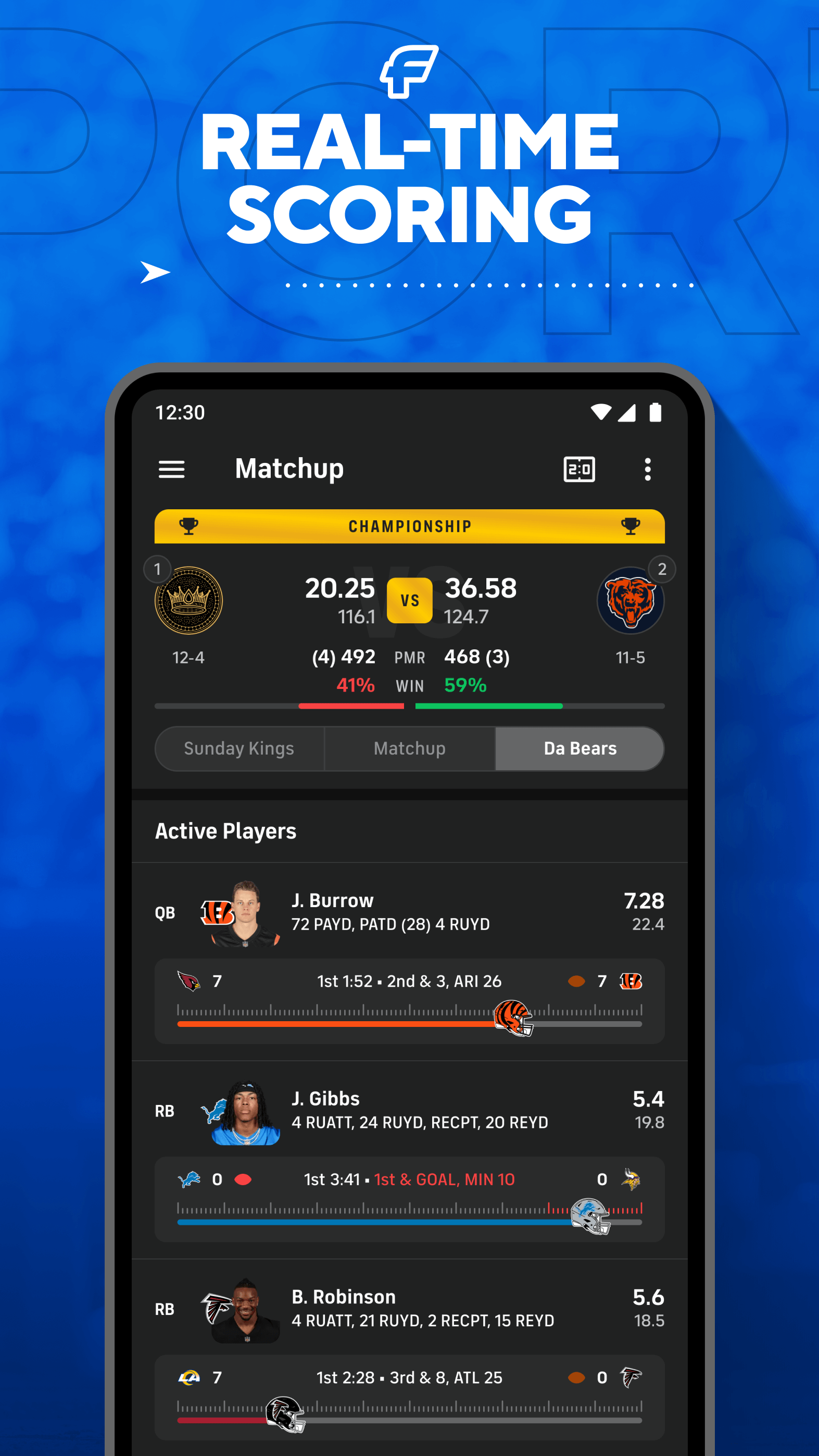 اسکرین شات 3 برنامه CBS Sports Fantasy