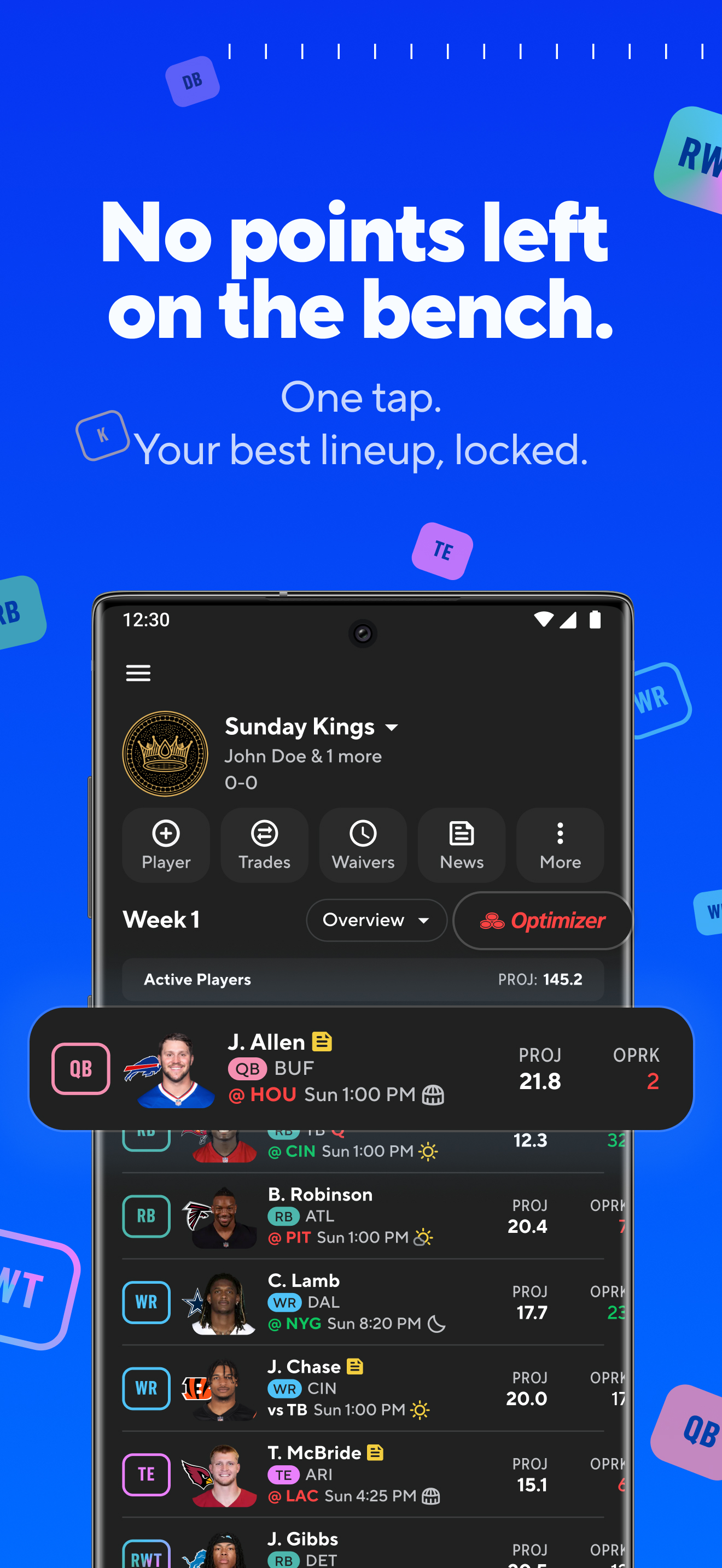 اسکرین شات 3 برنامه CBS Sports Fantasy