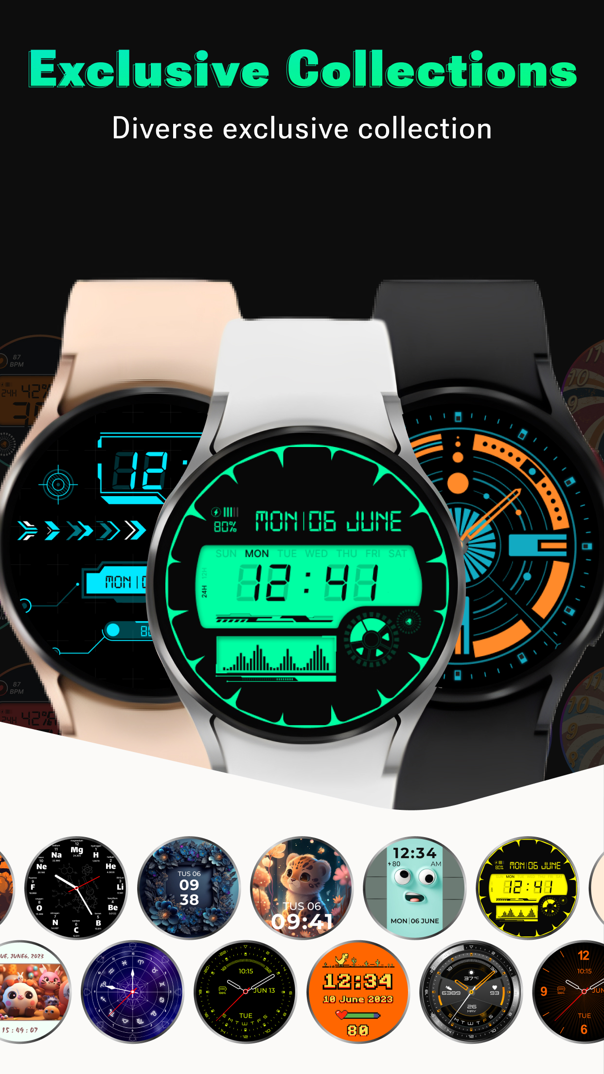 اسکرین شات 4 برنامه Smart Watch Faces Gallery App