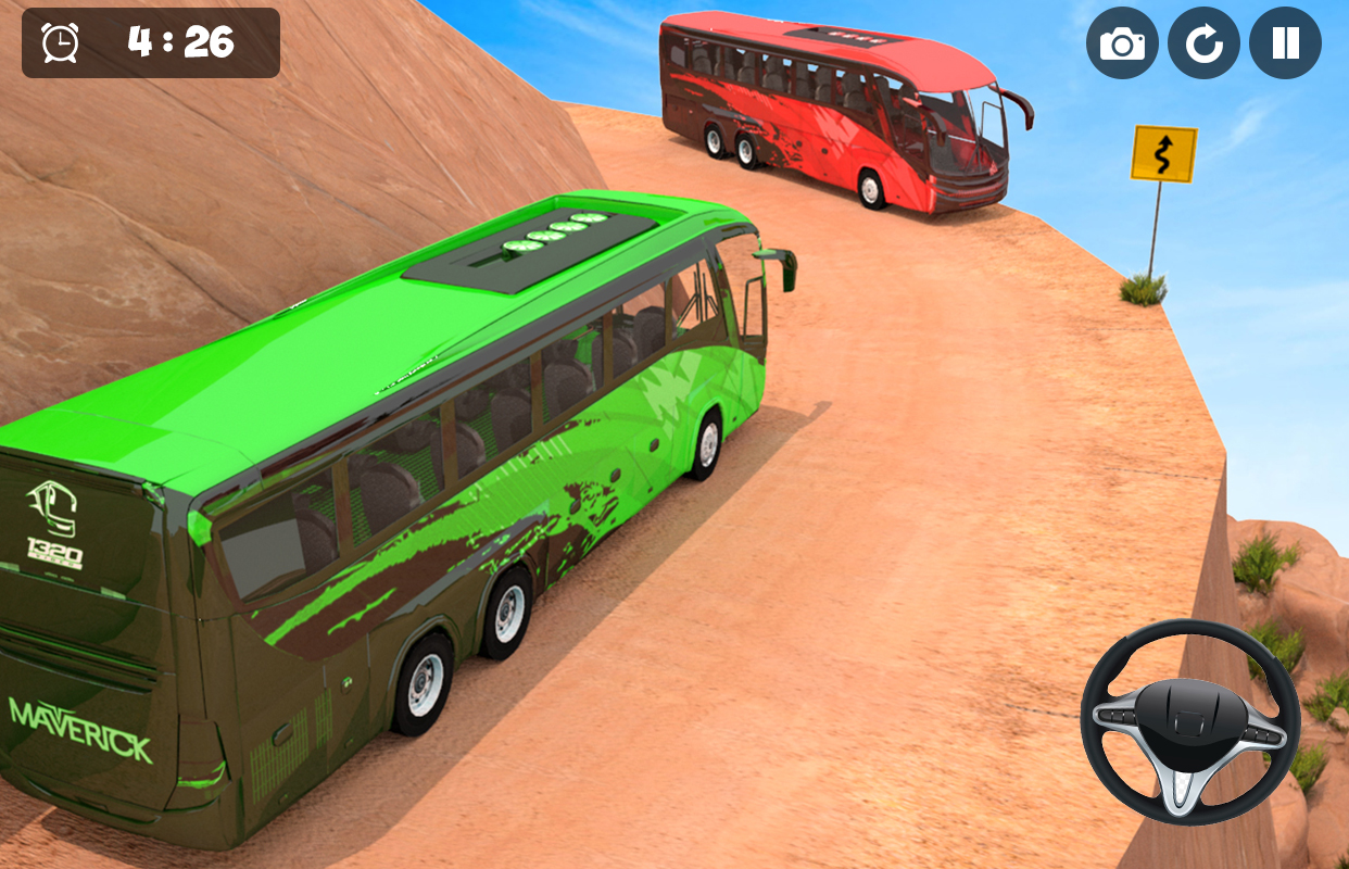 اسکرین شات 2 بازی Mountain Driving Sim Bus Games