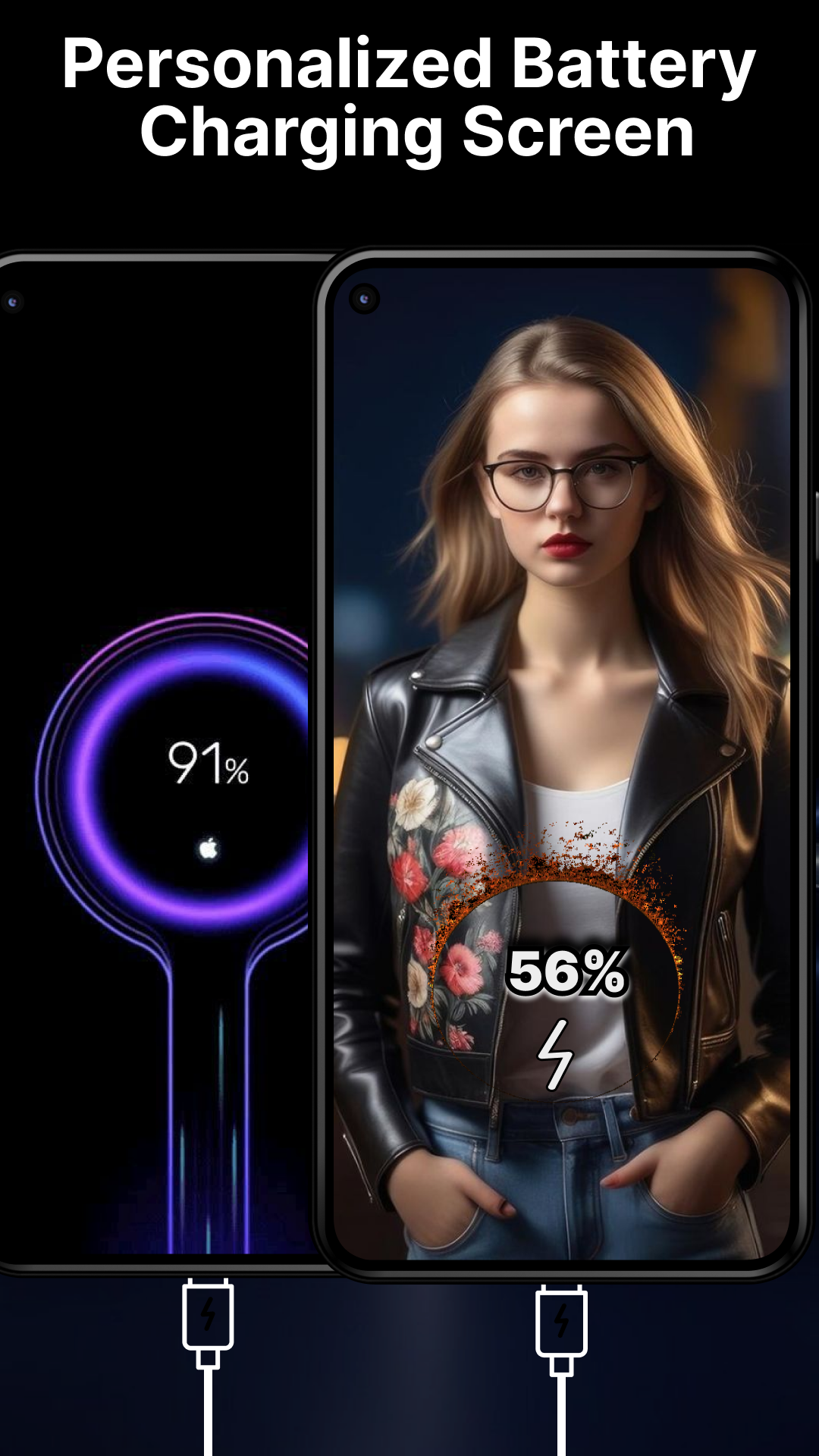 اسکرین شات 2 برنامه Battery Charging Animation Art