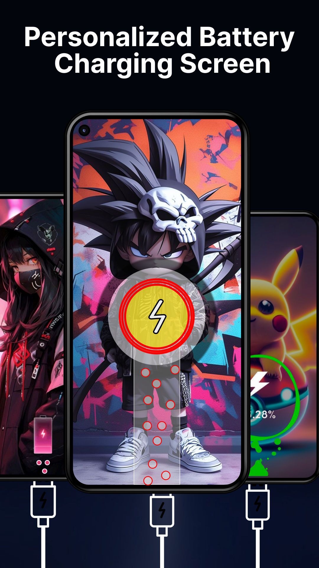 اسکرین شات 1 برنامه Battery Charging Animation Art