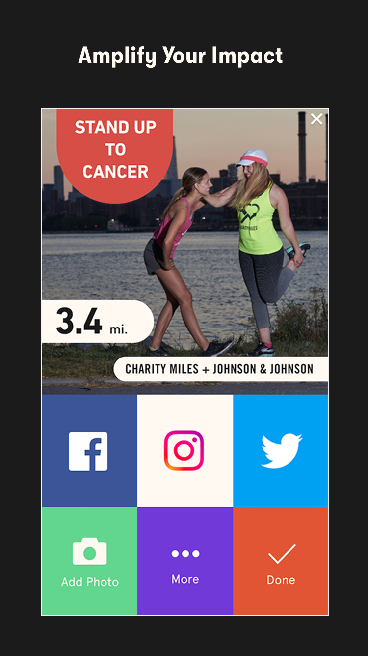 اسکرین شات 5 برنامه Charity Miles: Walking & Runni