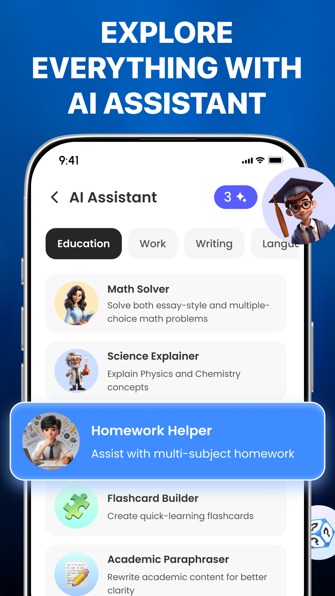 اسکرین شات 7 برنامه AI Chat: Ask AI Chat Anything