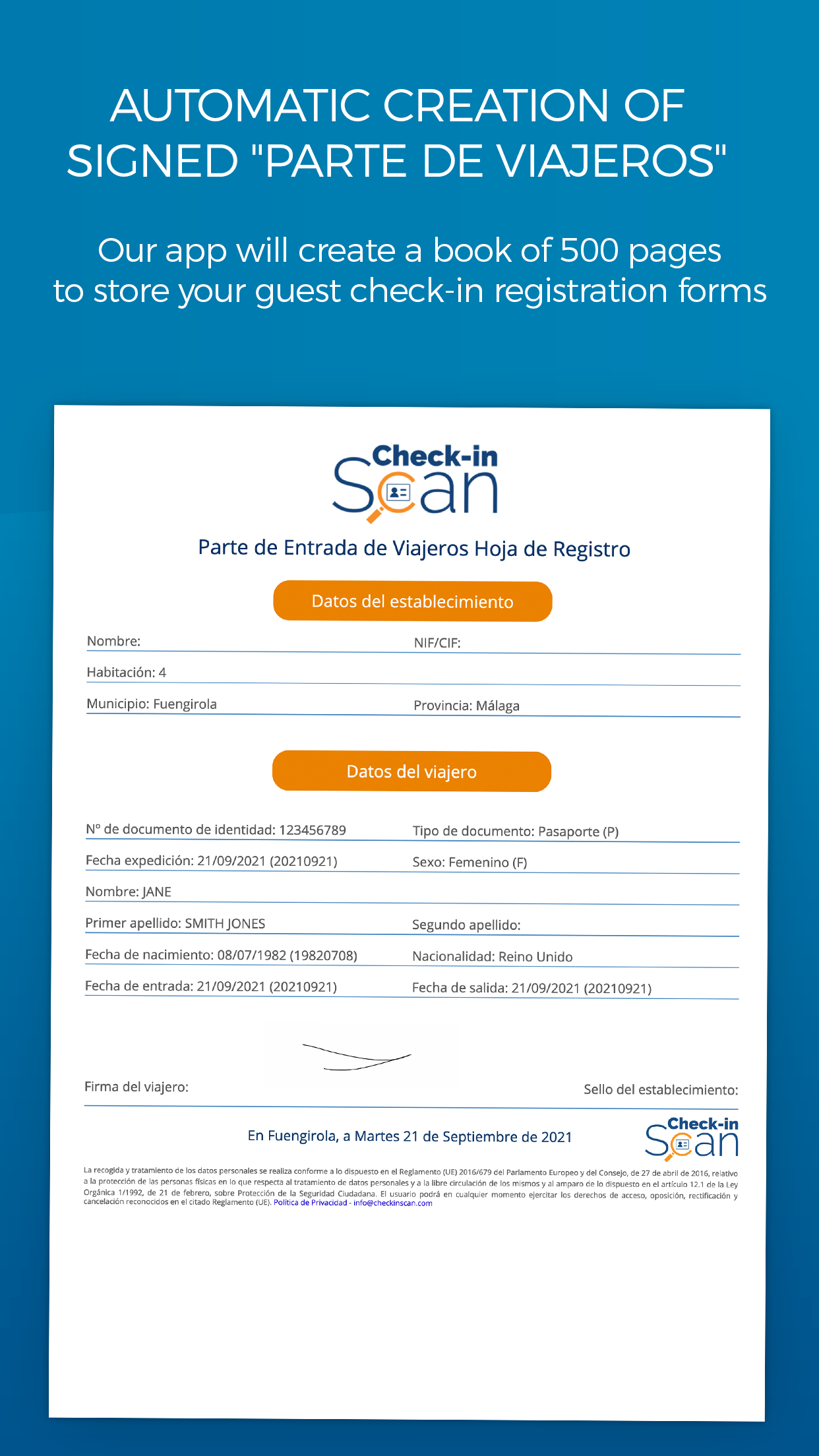 اسکرین شات 6 برنامه Check-in Scan