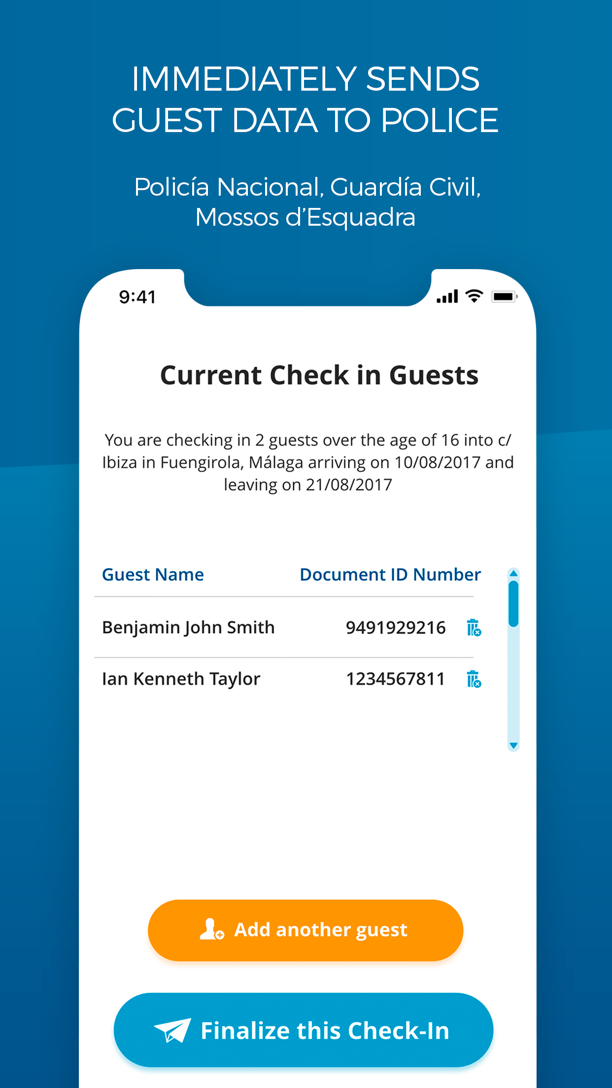 اسکرین شات 4 برنامه Check-in Scan