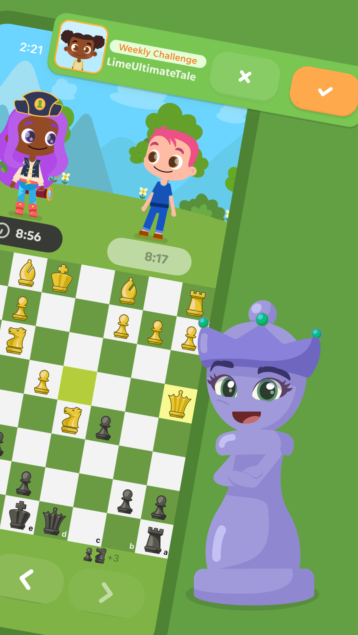 اسکرین شات 2 بازی Chess for Kids - Play & Learn