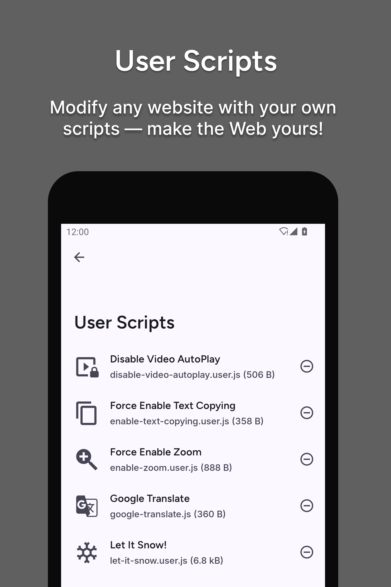 اسکرین شات 6 برنامه Hermit — Lite Apps Browser