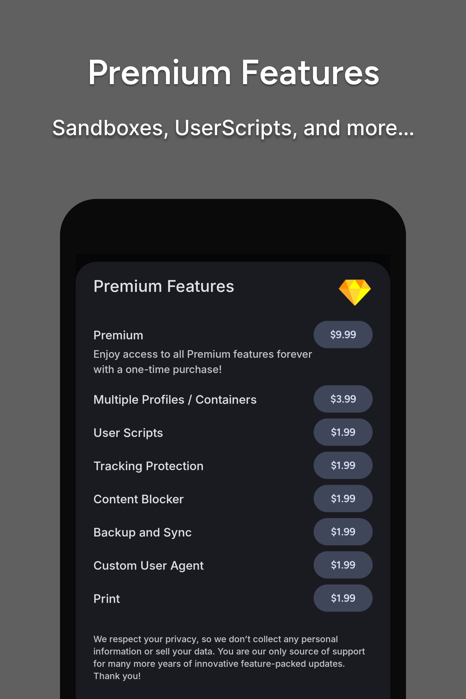اسکرین شات 8 برنامه Hermit — Lite Apps Browser