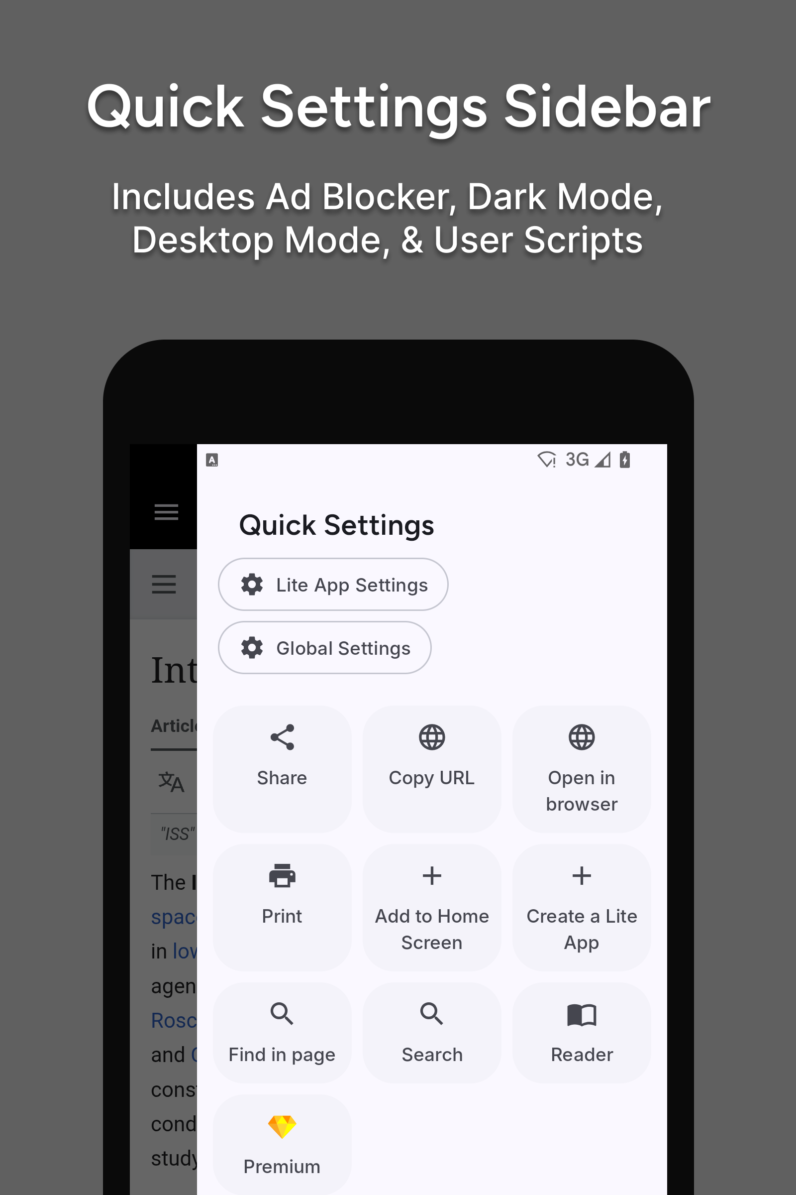 اسکرین شات 3 برنامه Hermit — Lite Apps Browser