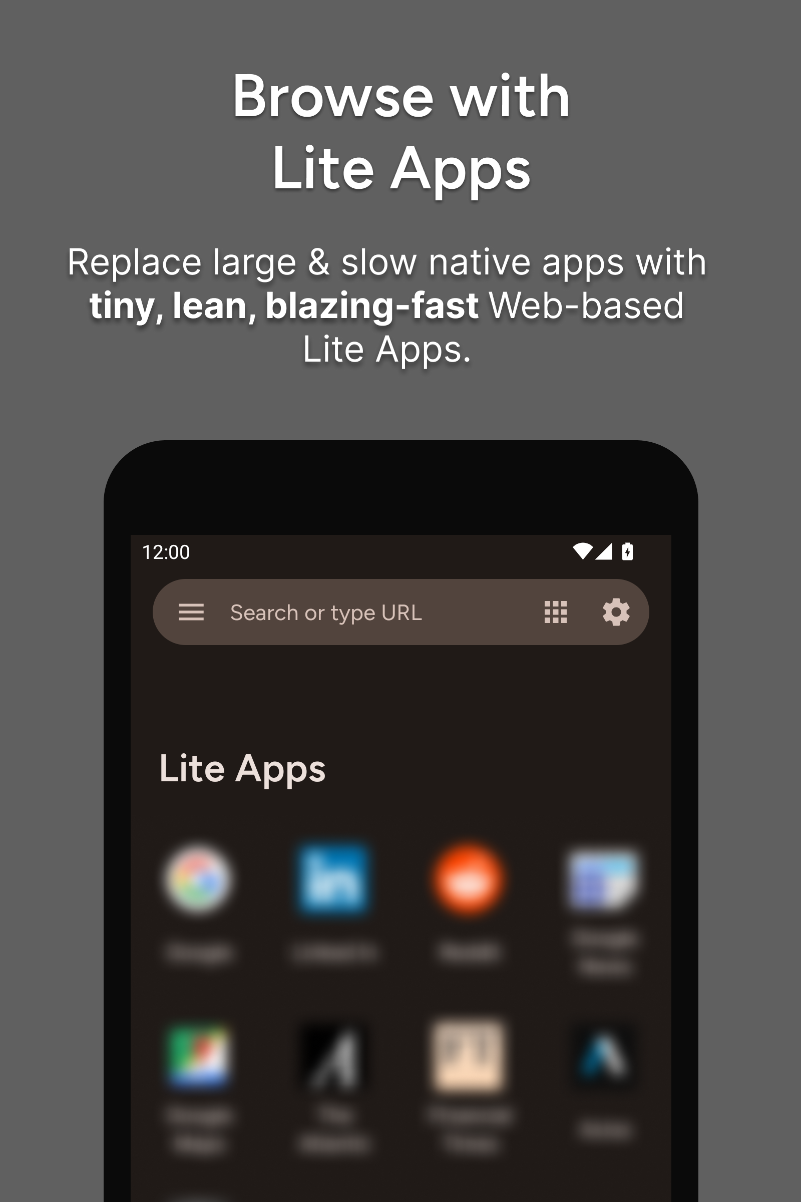 اسکرین شات 1 برنامه Hermit — Lite Apps Browser