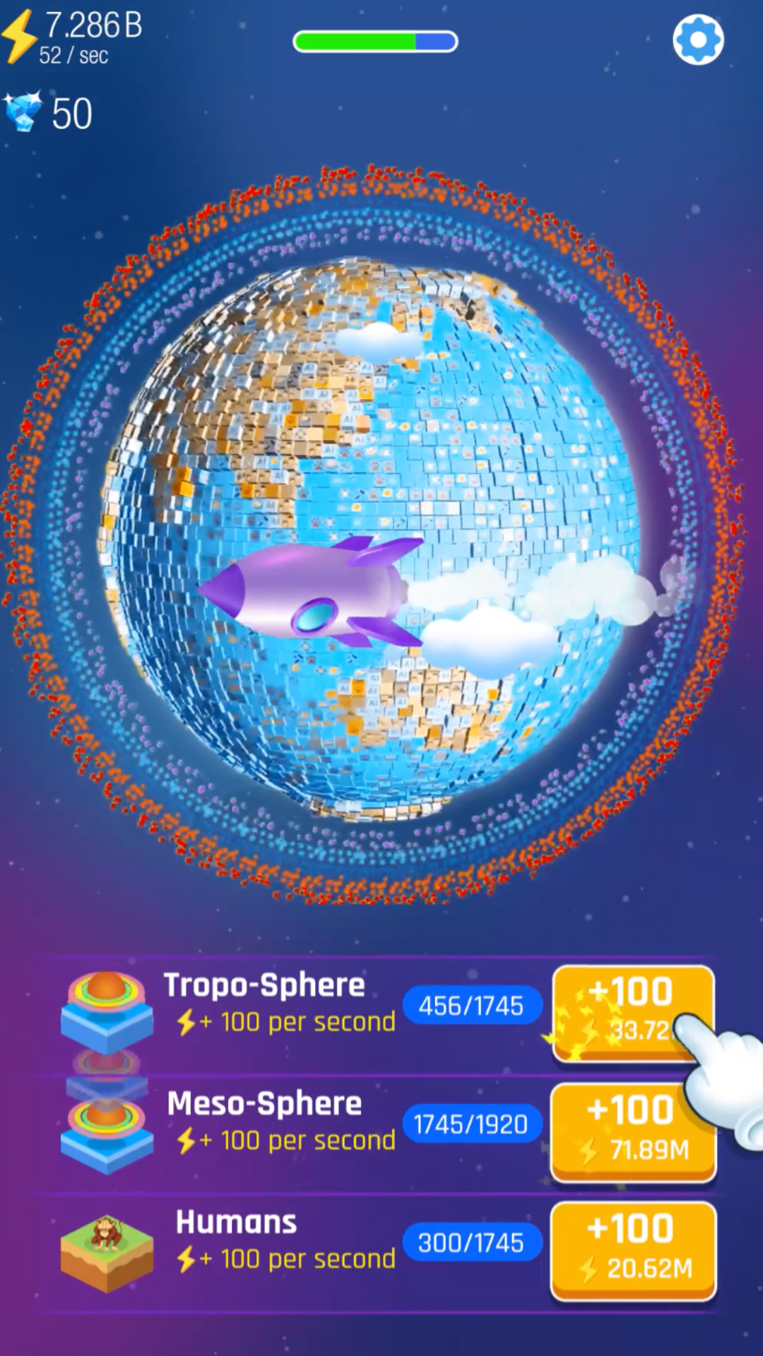 اسکرین شات 5 بازی Idle World - Build The Planet