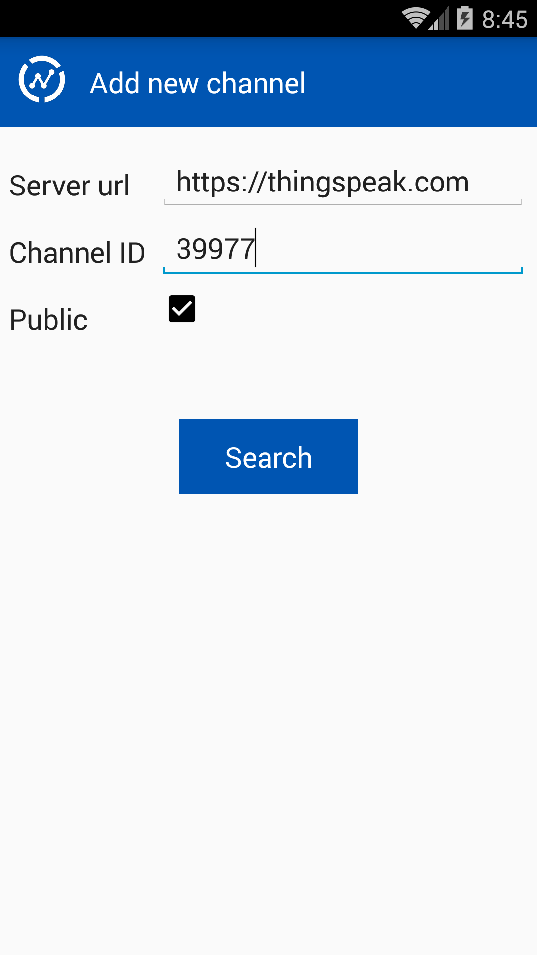 اسکرین شات 4 برنامه ThingView - ThingSpeak viewer