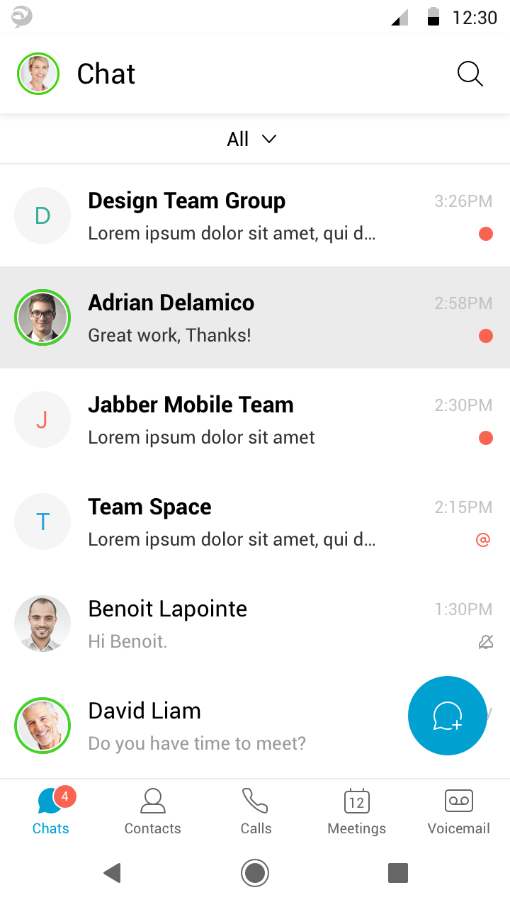 اسکرین شات 2 برنامه Cisco Jabber