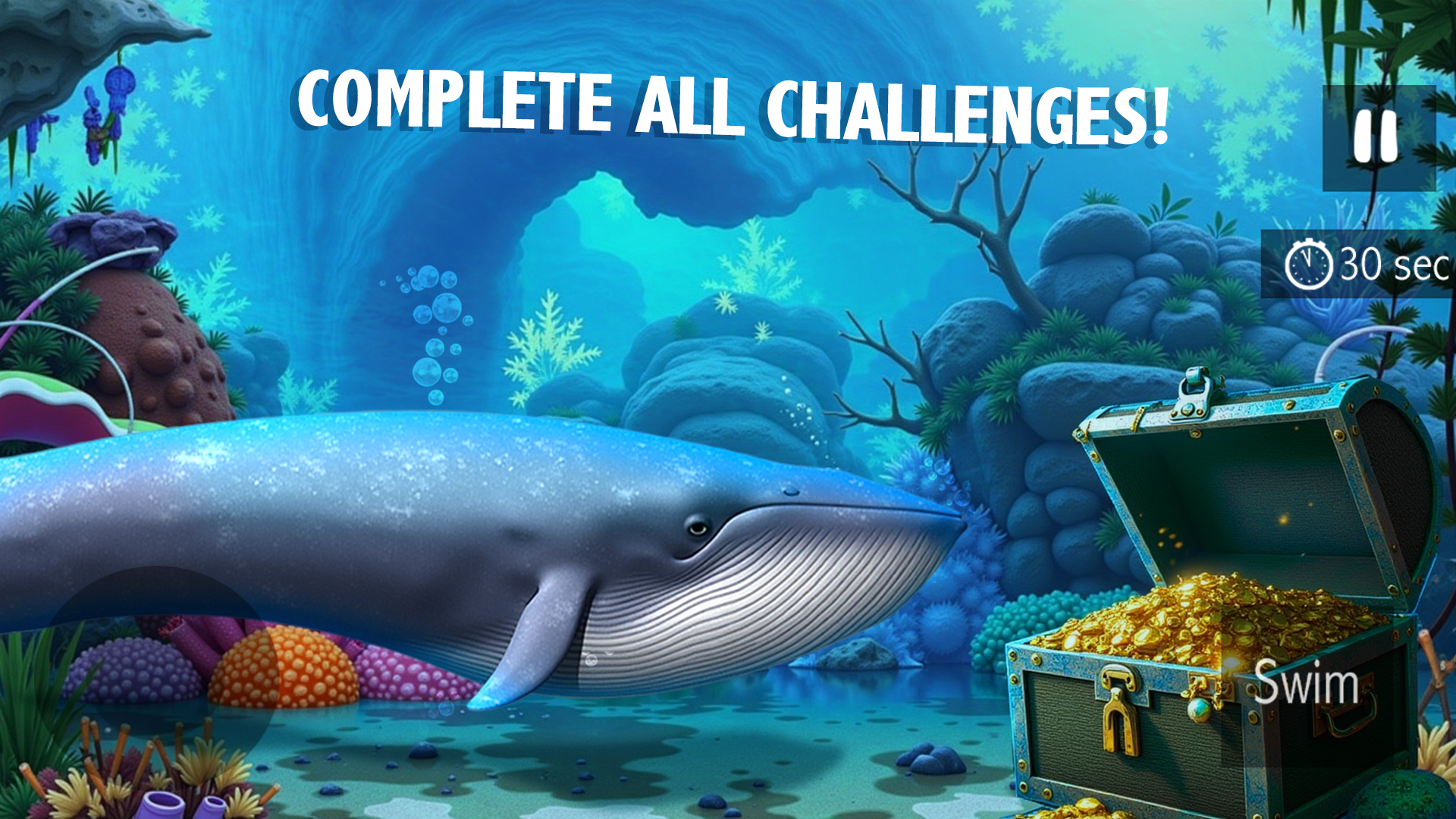 اسکرین شات 2 بازی Blue Whale Simulator - Game