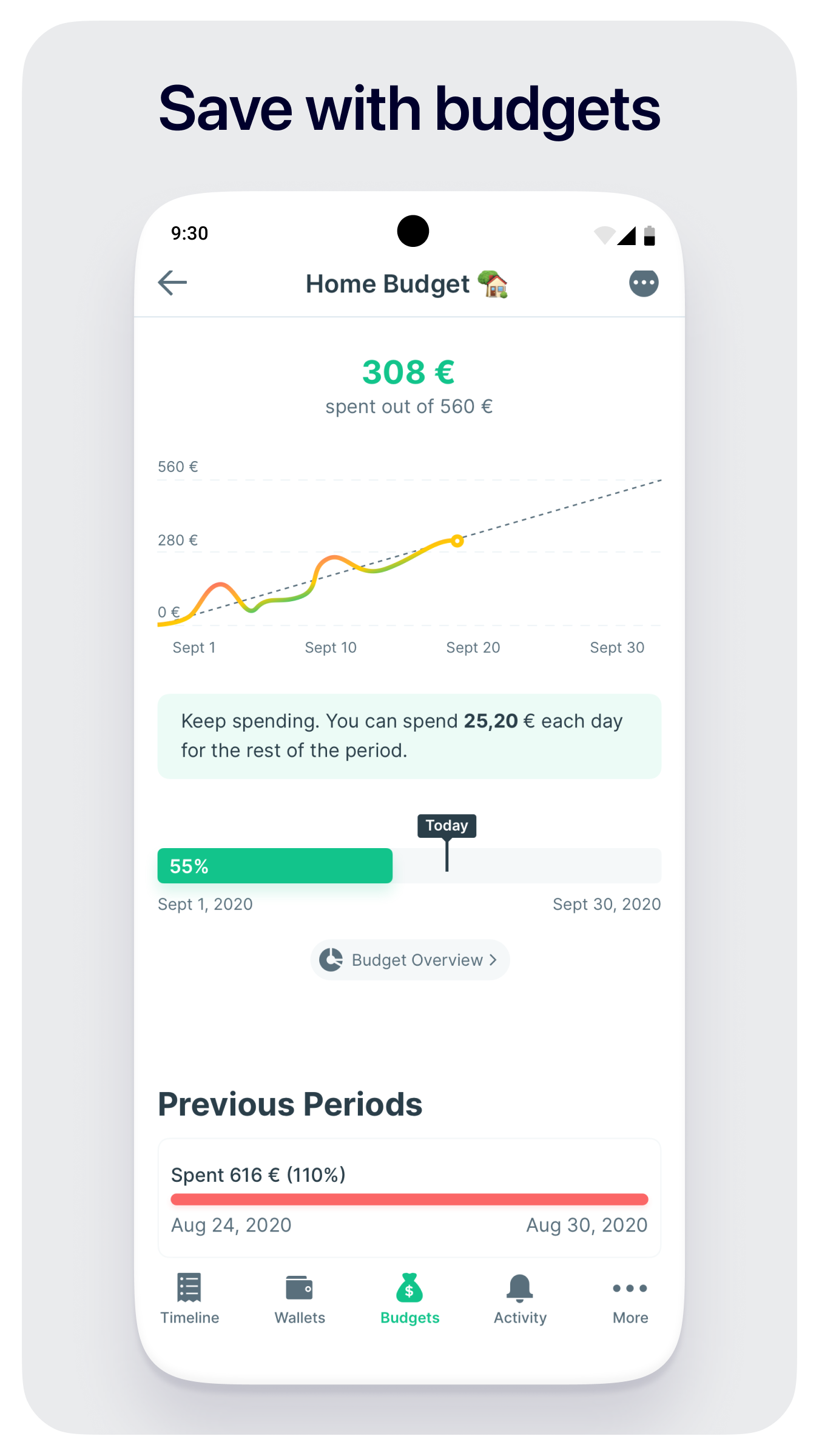 اسکرین شات 6 برنامه Budget Planner & App: Spendee