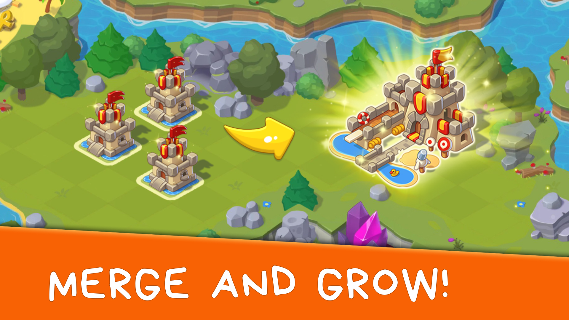 اسکرین شات 1 بازی Castle Craft: Merge Quest