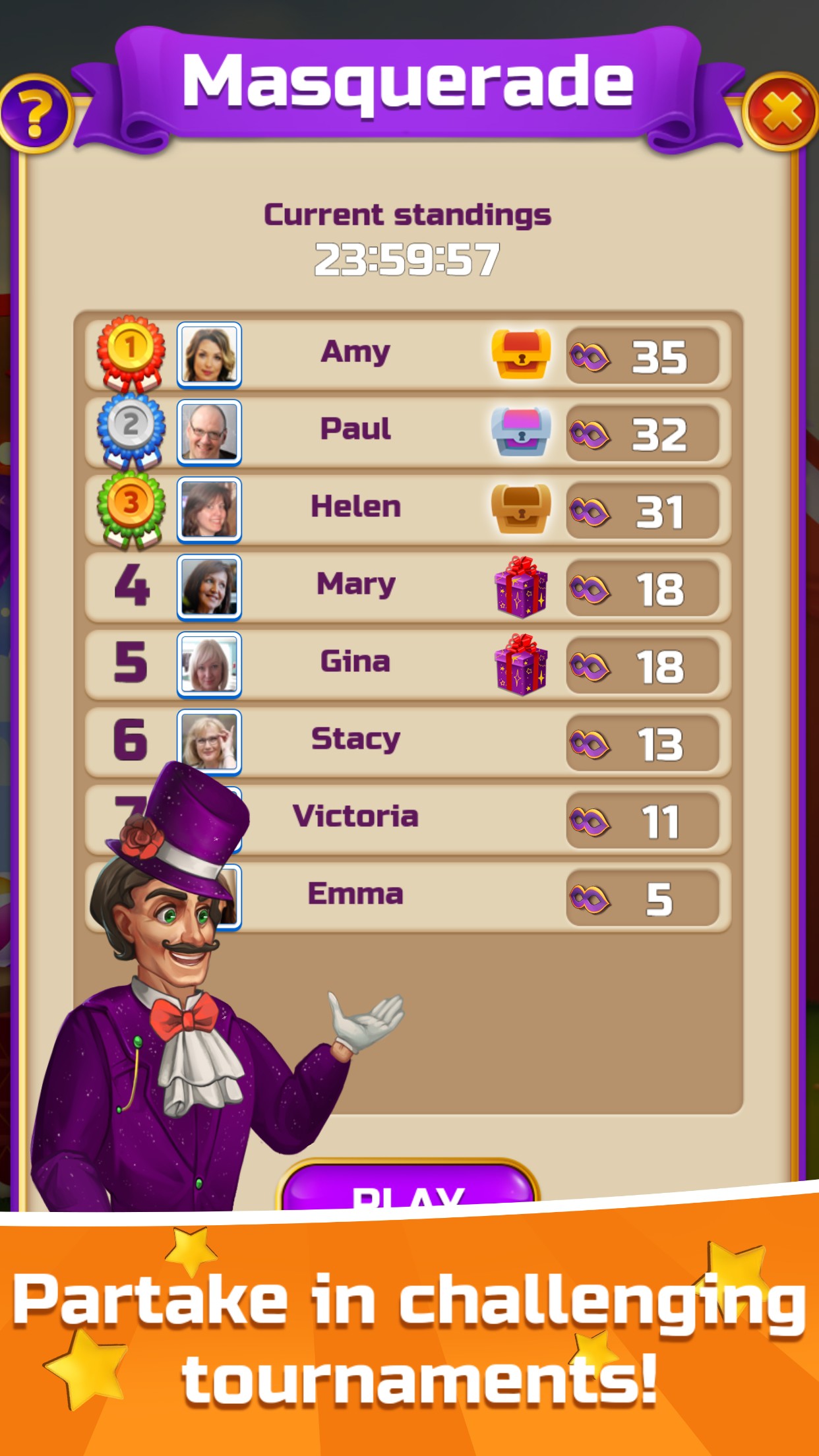 اسکرین شات 2 بازی Circus Words: Magic Puzzle