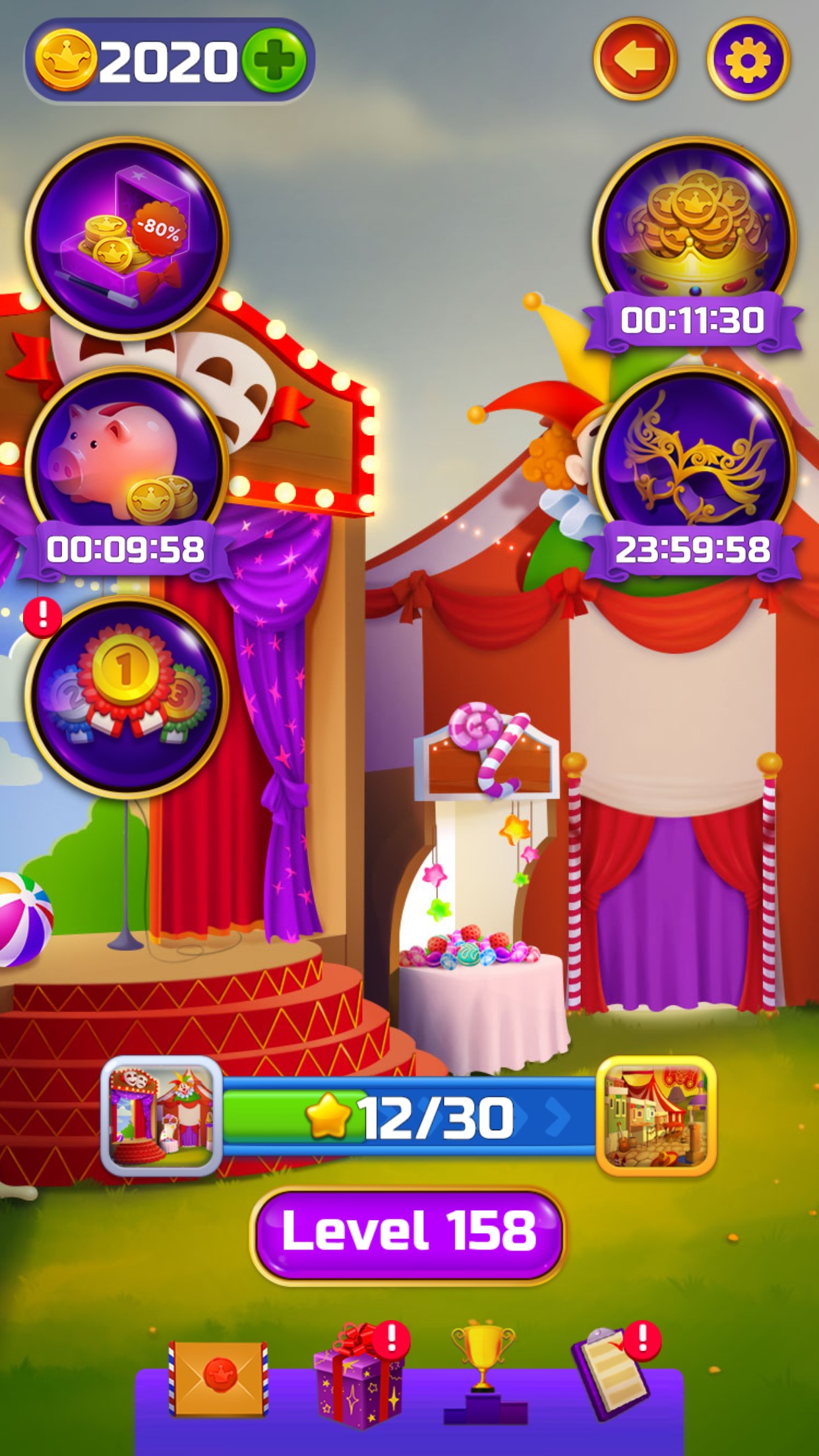 اسکرین شات 5 بازی Circus Words: Magic Puzzle