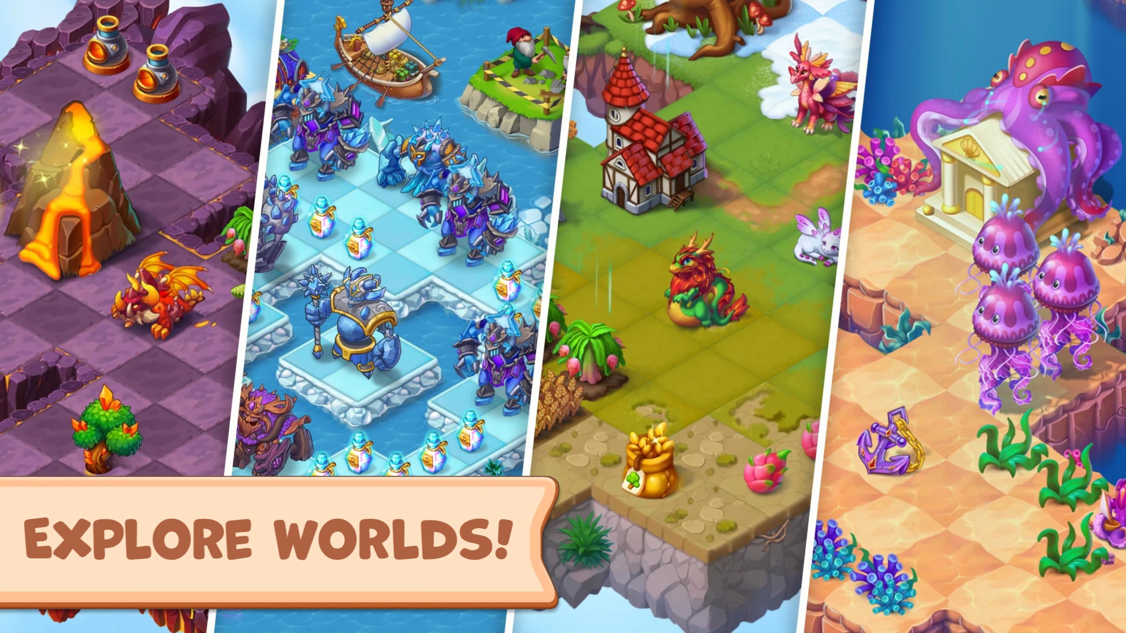 اسکرین شات 2 بازی Mergest Kingdom: Merge game