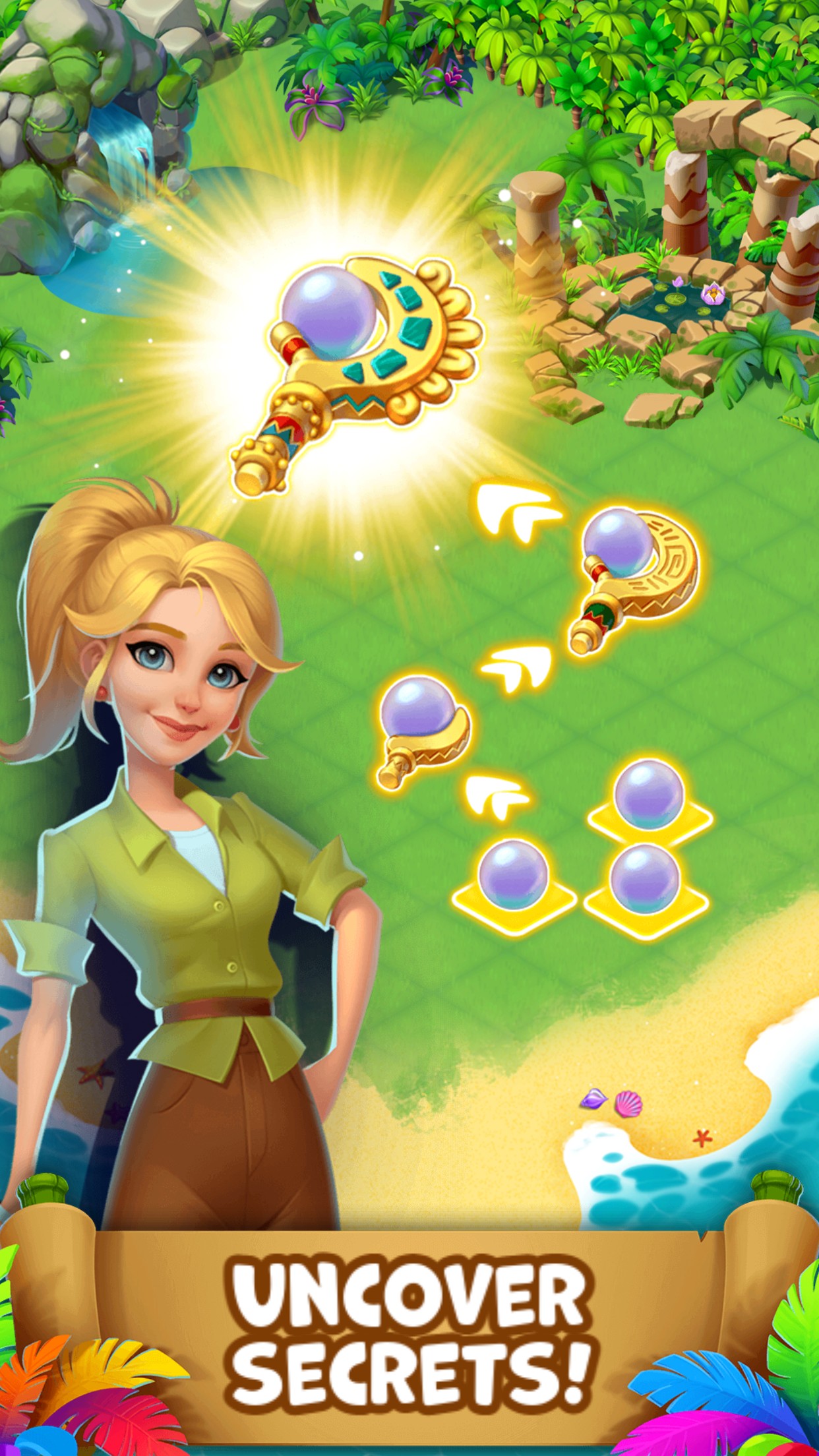 اسکرین شات 5 بازی Tropical Merge: Merge game
