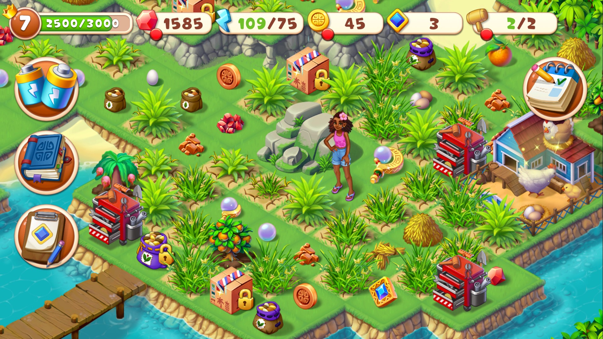 اسکرین شات 6 بازی Tropical Merge: Merge game