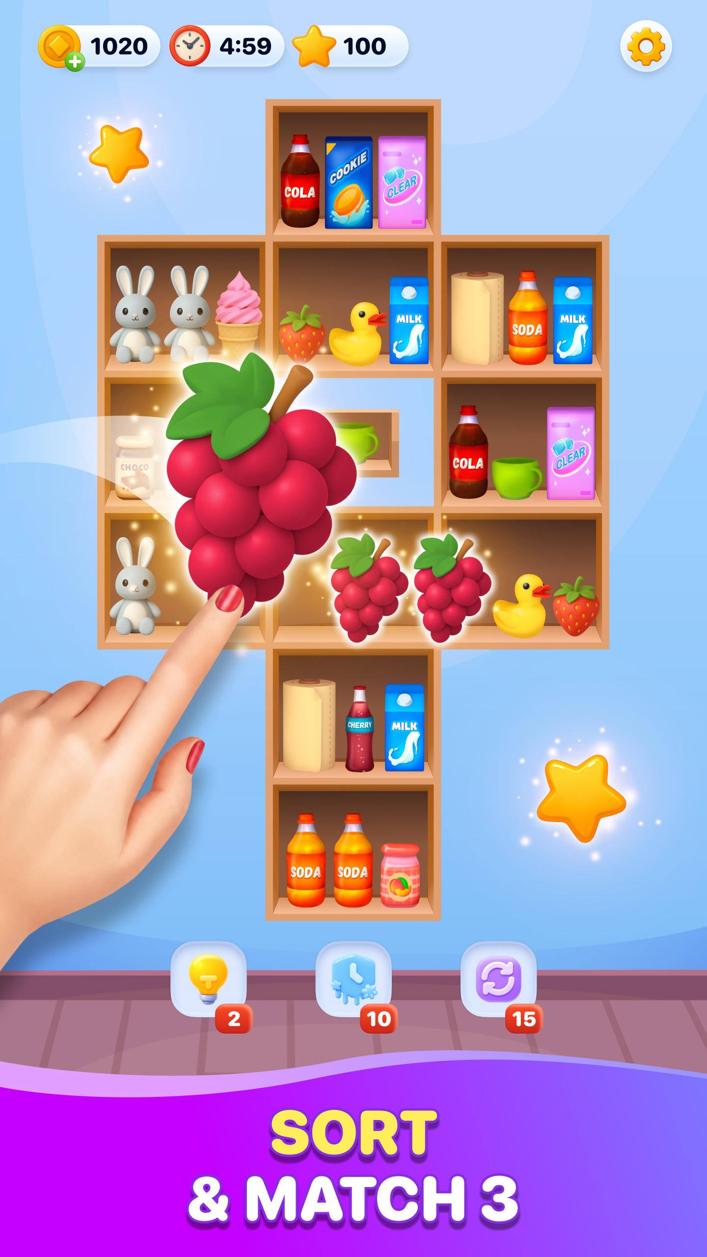 اسکرین شات 1 بازی Tidy Shelf - sorting game 3d