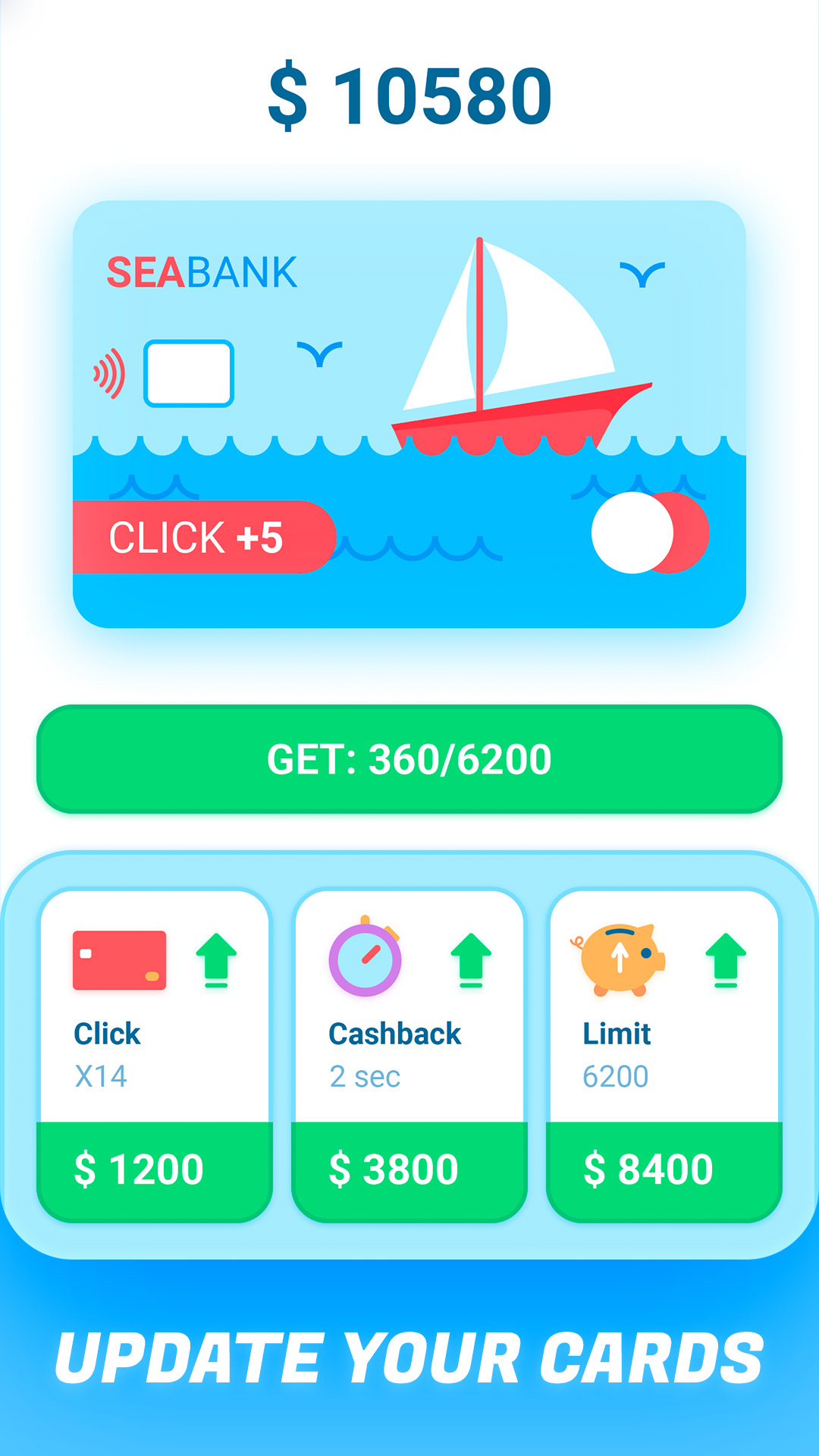 اسکرین شات 4 بازی Idle Bank Card - money clicker
