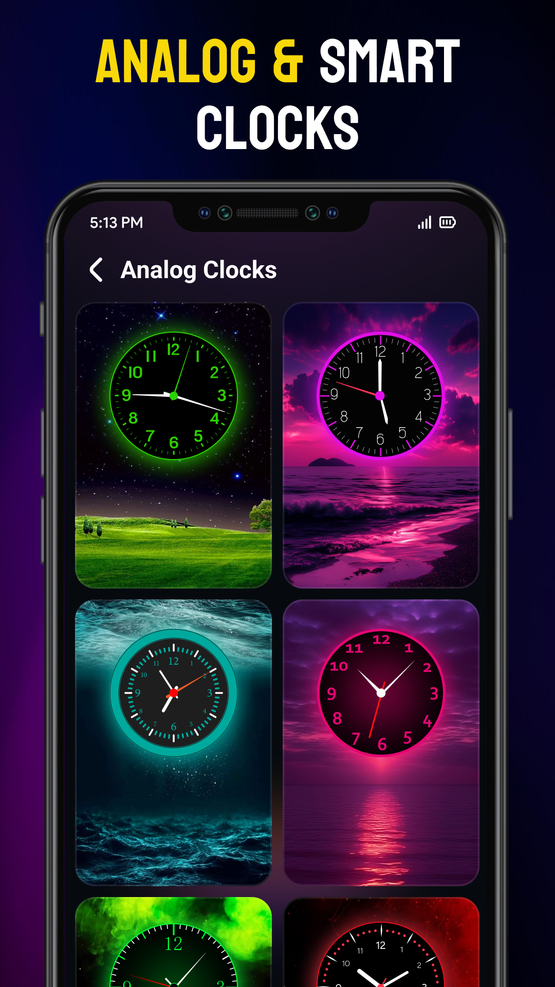 اسکرین شات 5 برنامه Neon Digital Clock Wallpaper