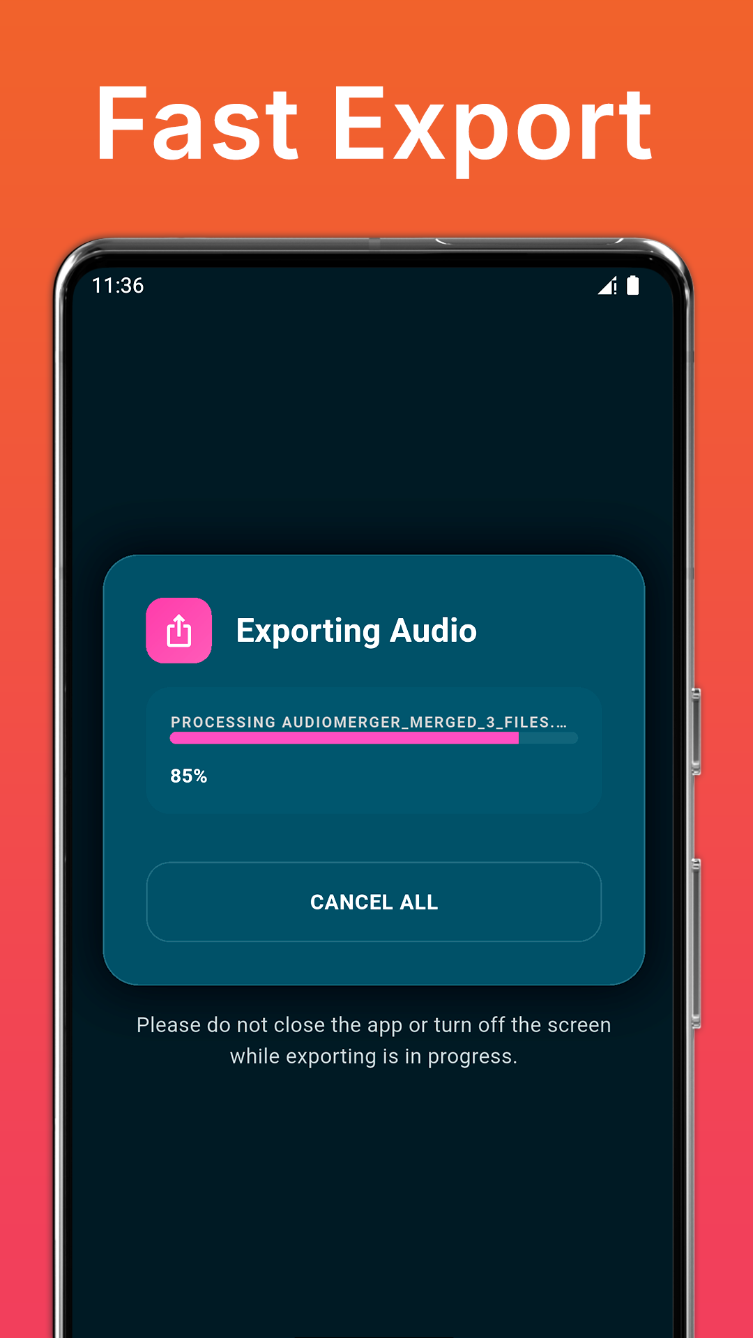 اسکرین شات 7 برنامه Audio Merger and MP3 Joiner