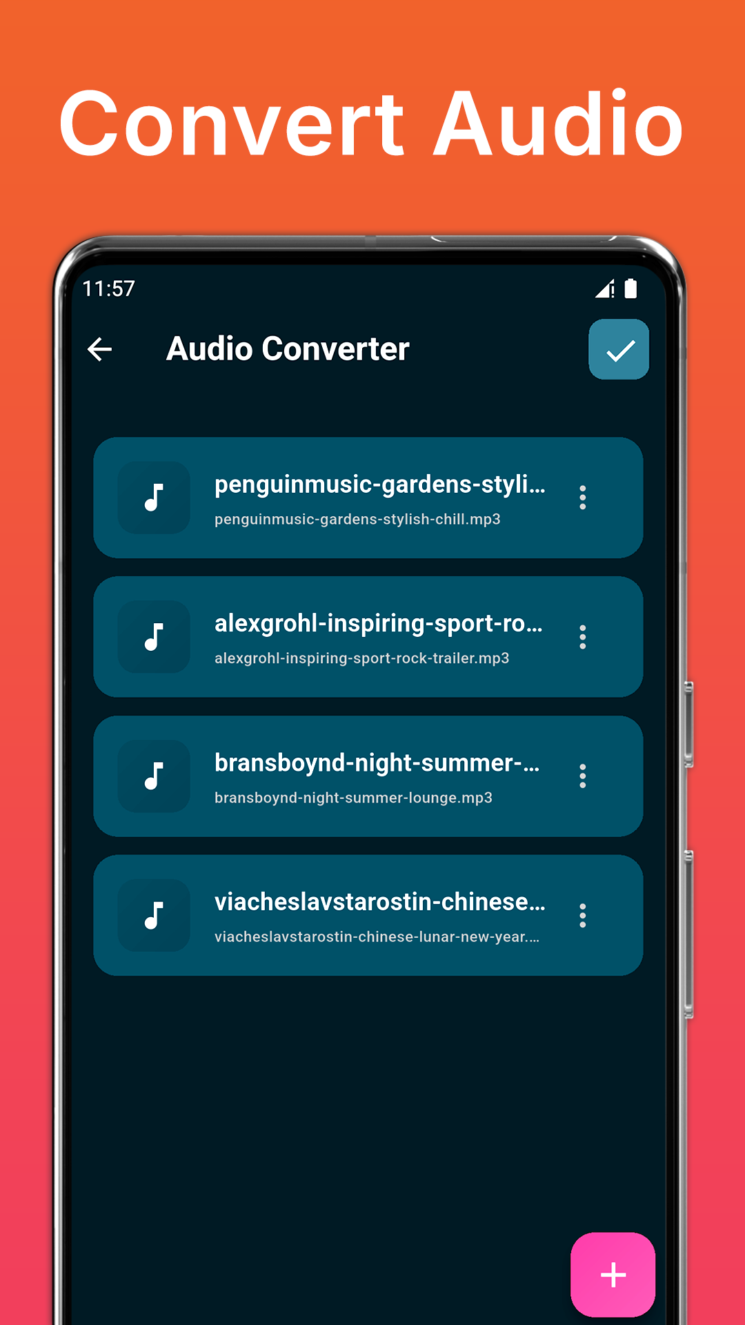 اسکرین شات 8 برنامه Audio Merger and MP3 Joiner