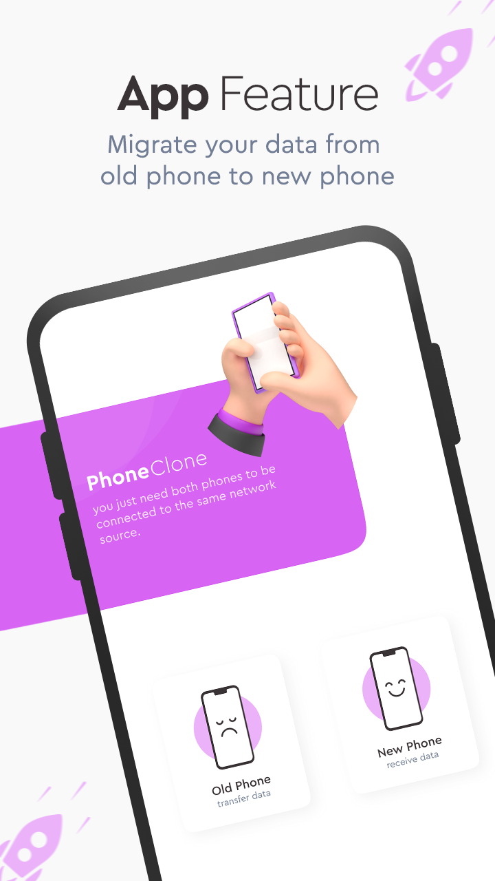 اسکرین شات 2 برنامه Phone Clone – Data Transfer