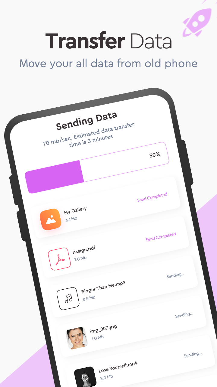 اسکرین شات 3 برنامه Phone Clone – Data Transfer