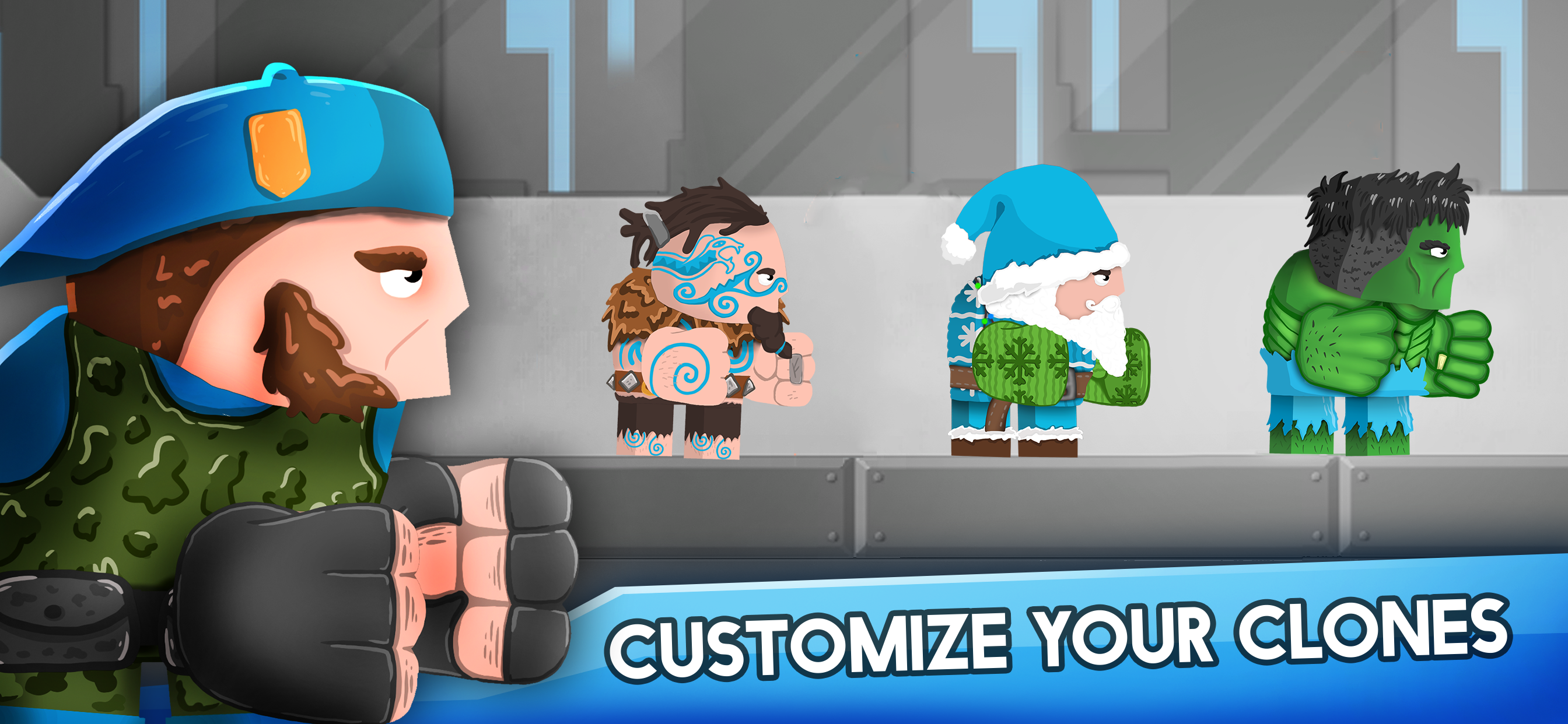 اسکرین شات 2 بازی Clone Armies: Battle Game