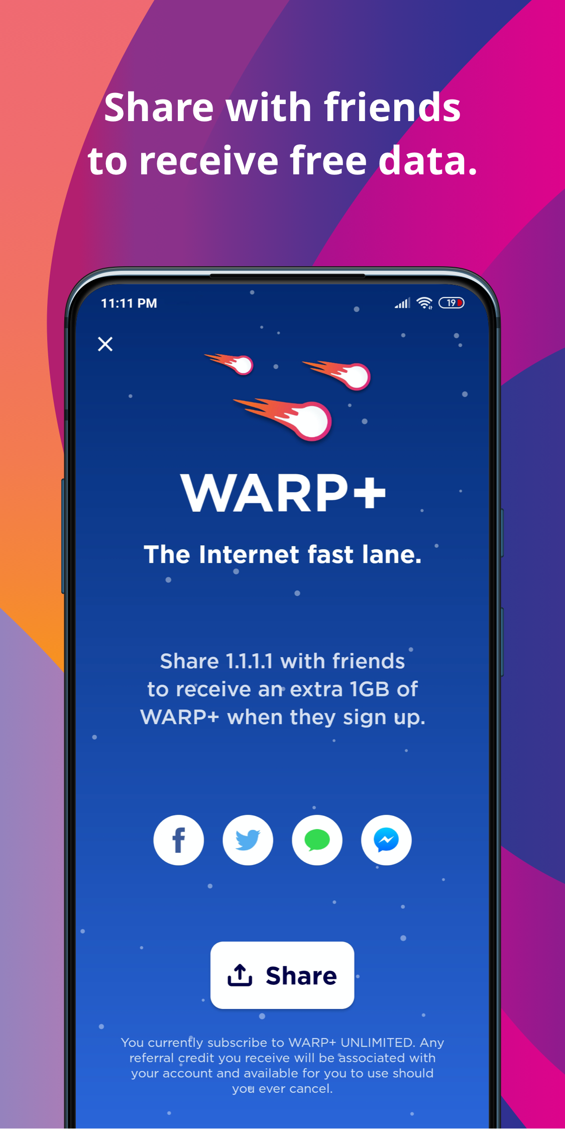 اسکرین شات 4 برنامه 1.1.1.1 + WARP: Safer Internet