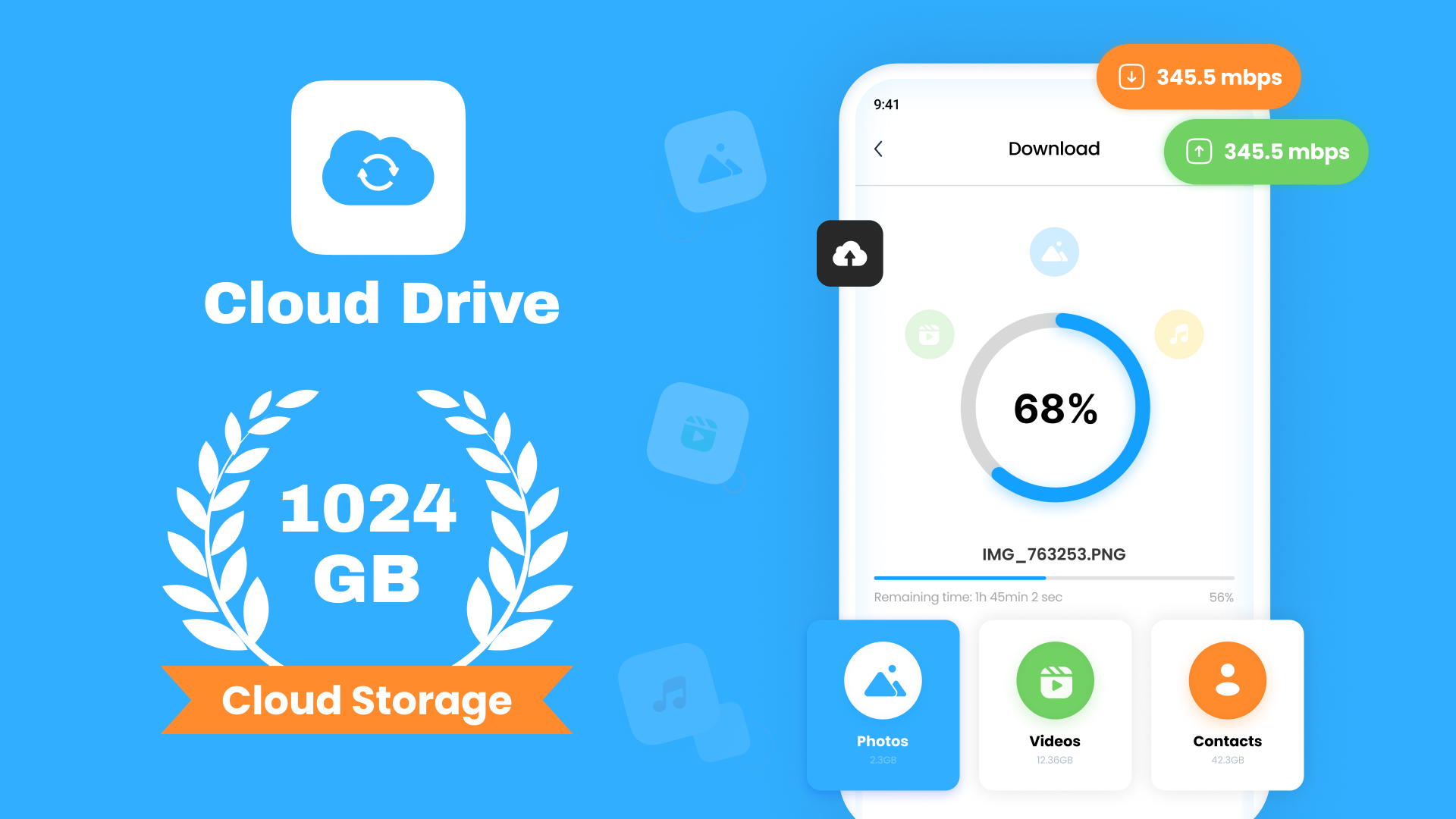 اسکرین شات 1 برنامه Cloud Storage - Cloud Backup