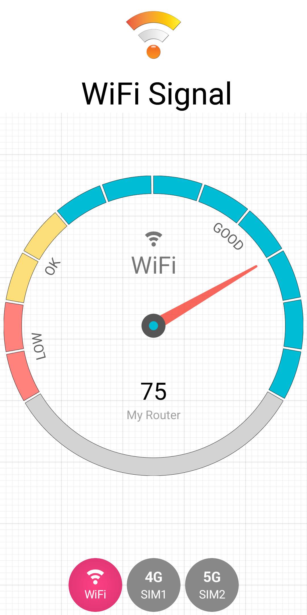 اسکرین شات 1 برنامه Signal Strength
