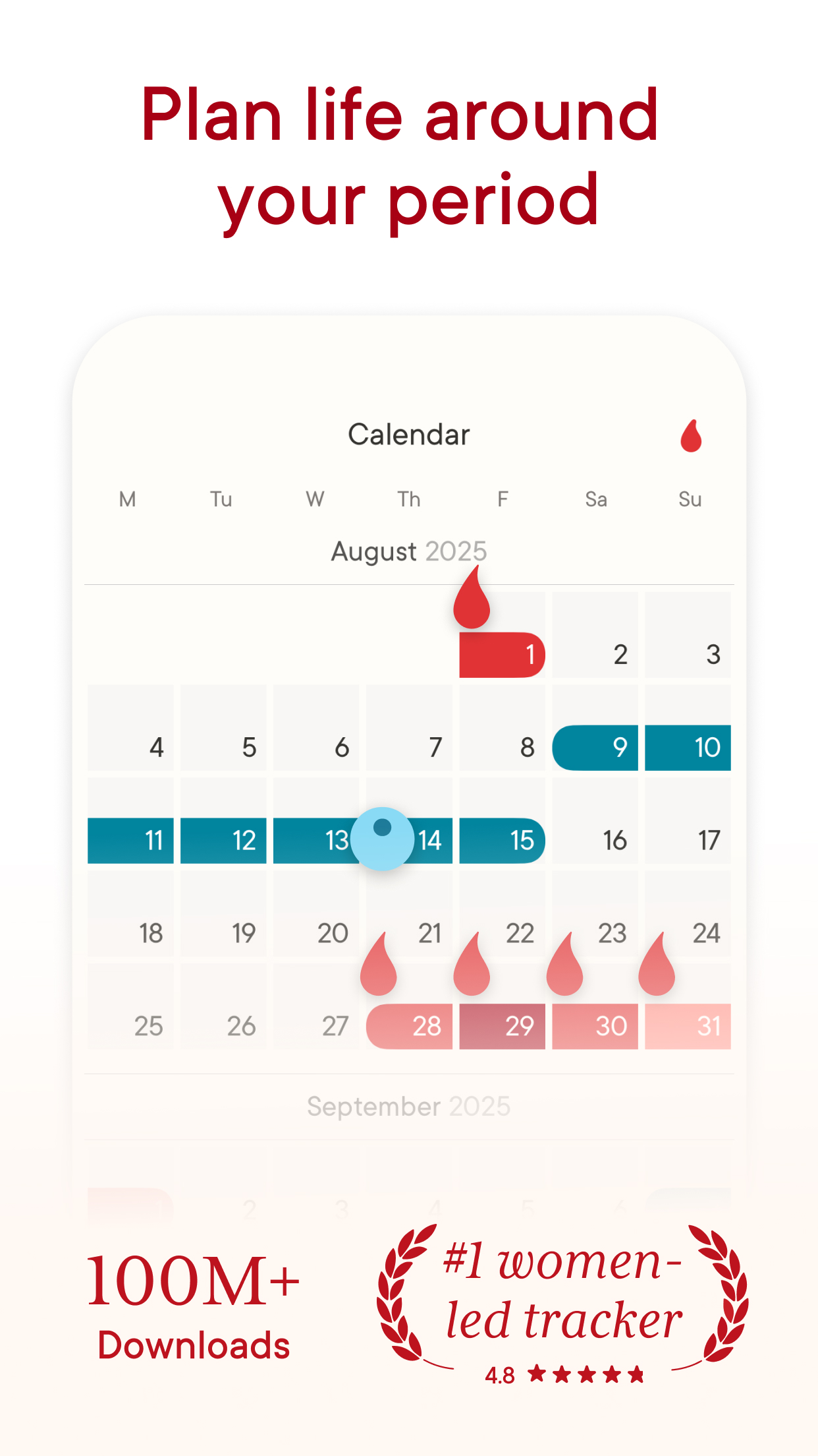اسکرین شات 3 برنامه Clue Cycle & Period Tracker