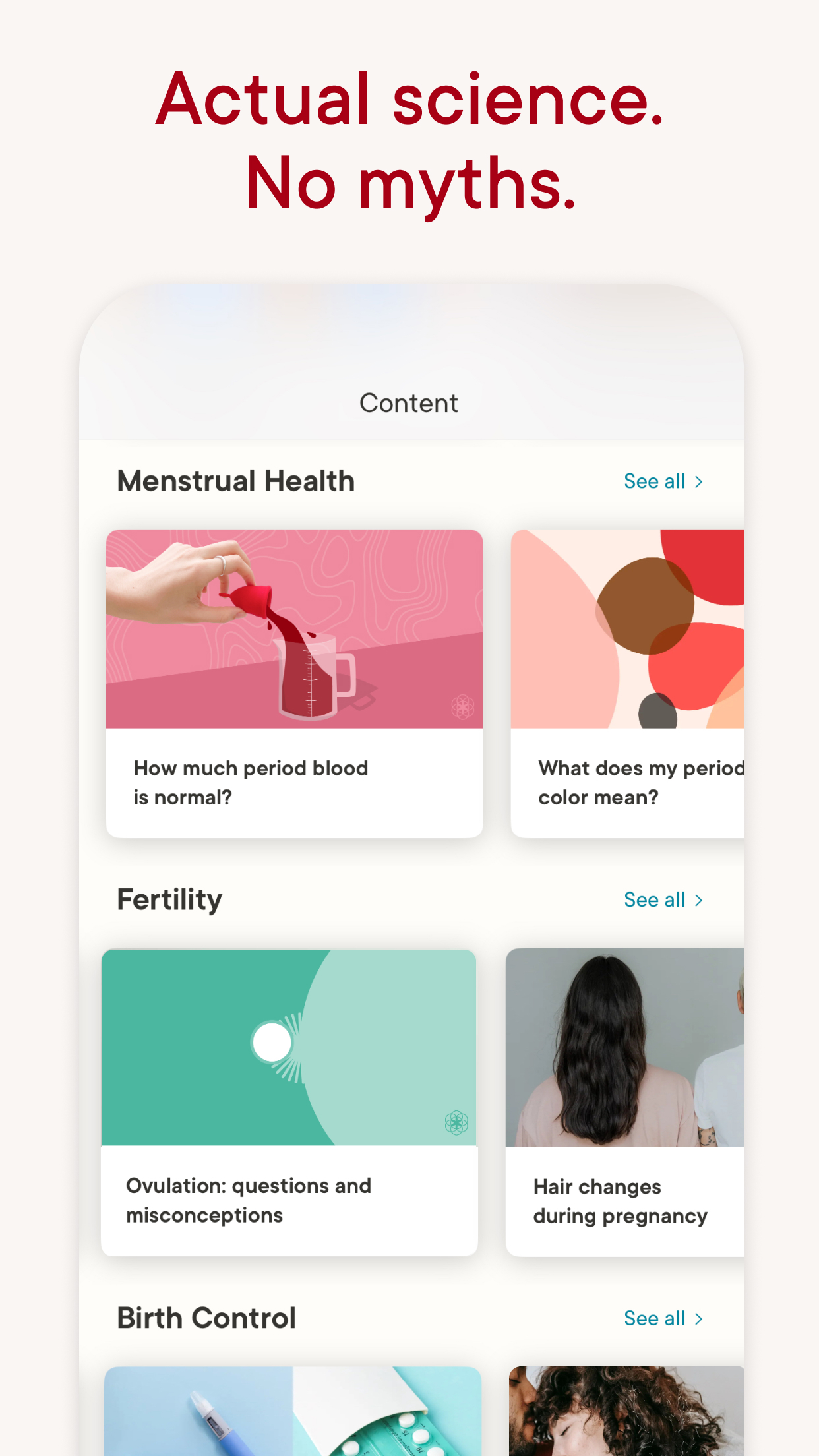 اسکرین شات 8 برنامه Clue Cycle & Period Tracker